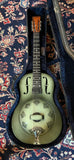 National NRP Steel Resonator Guitar w/Case - Green