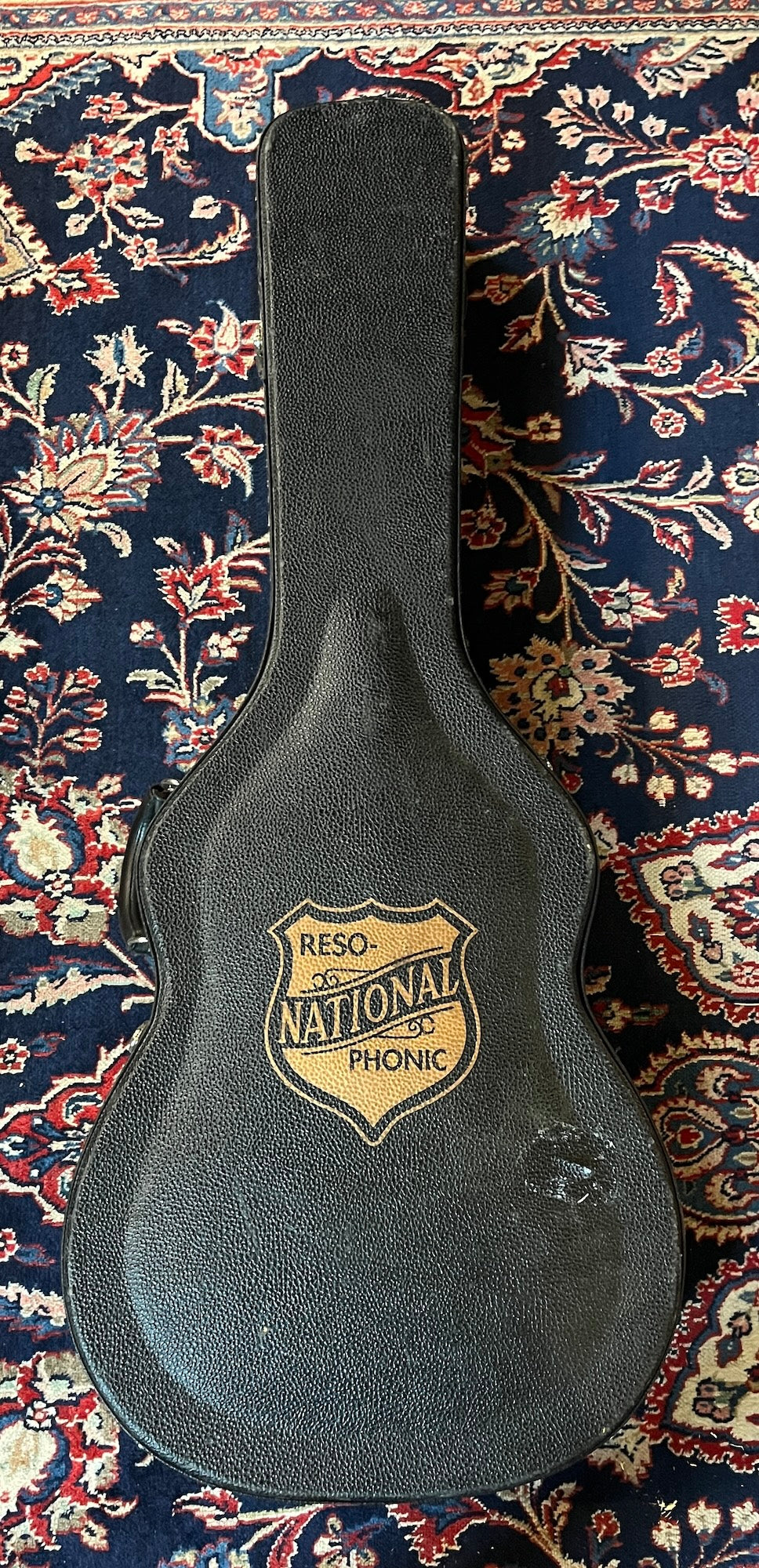 National NRP Steel Resonator Guitar w/Case - Green