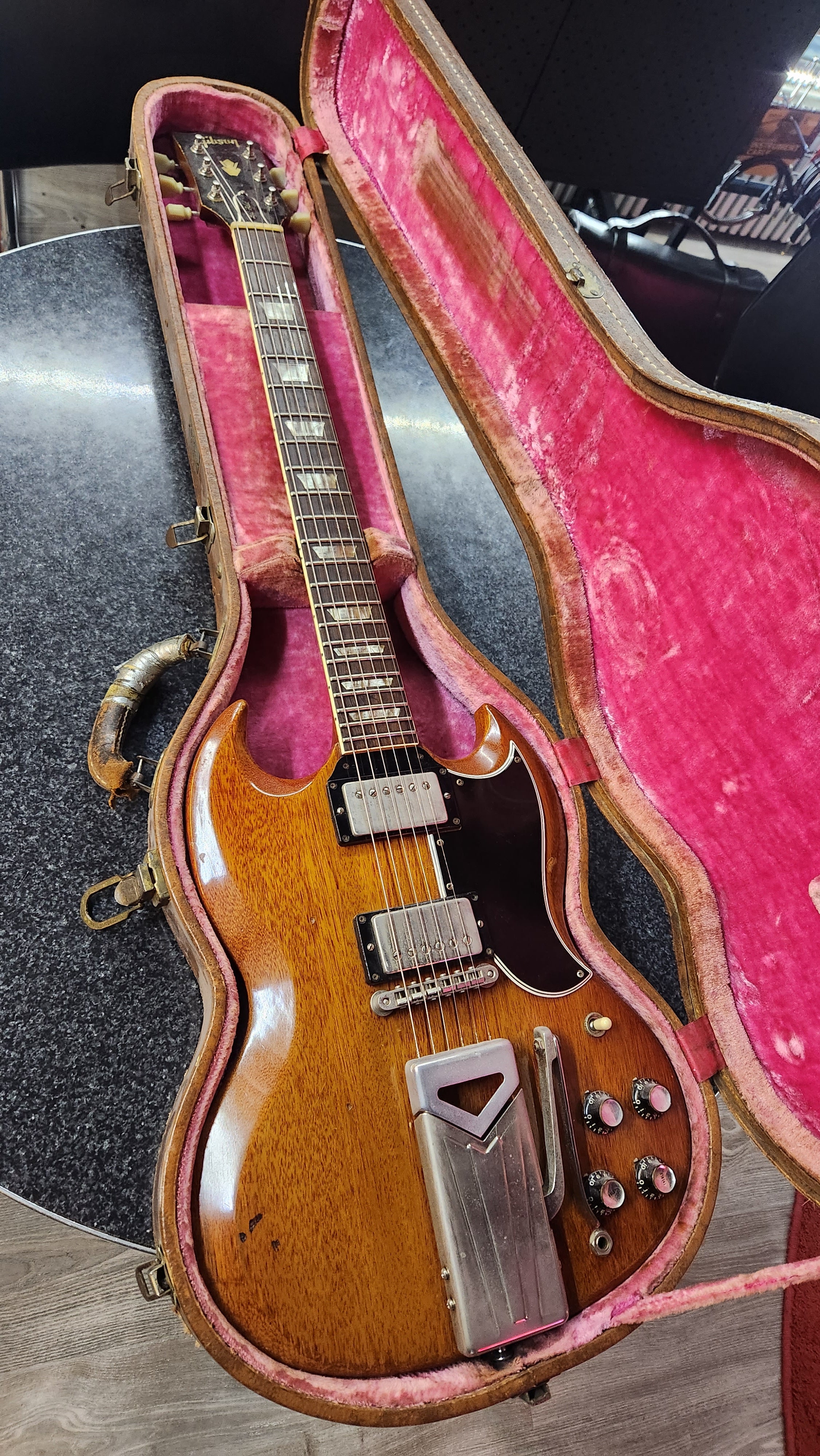 Gibson SG "Les Paul" 1963 Cherry w/ sideways Vibrola