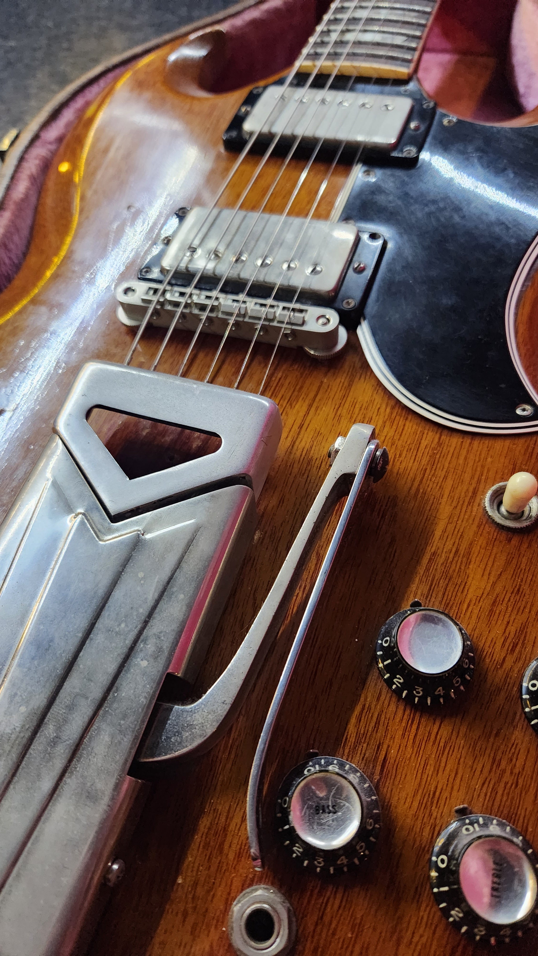 Gibson SG "Les Paul" 1963 Cherry w/ sideways Vibrola