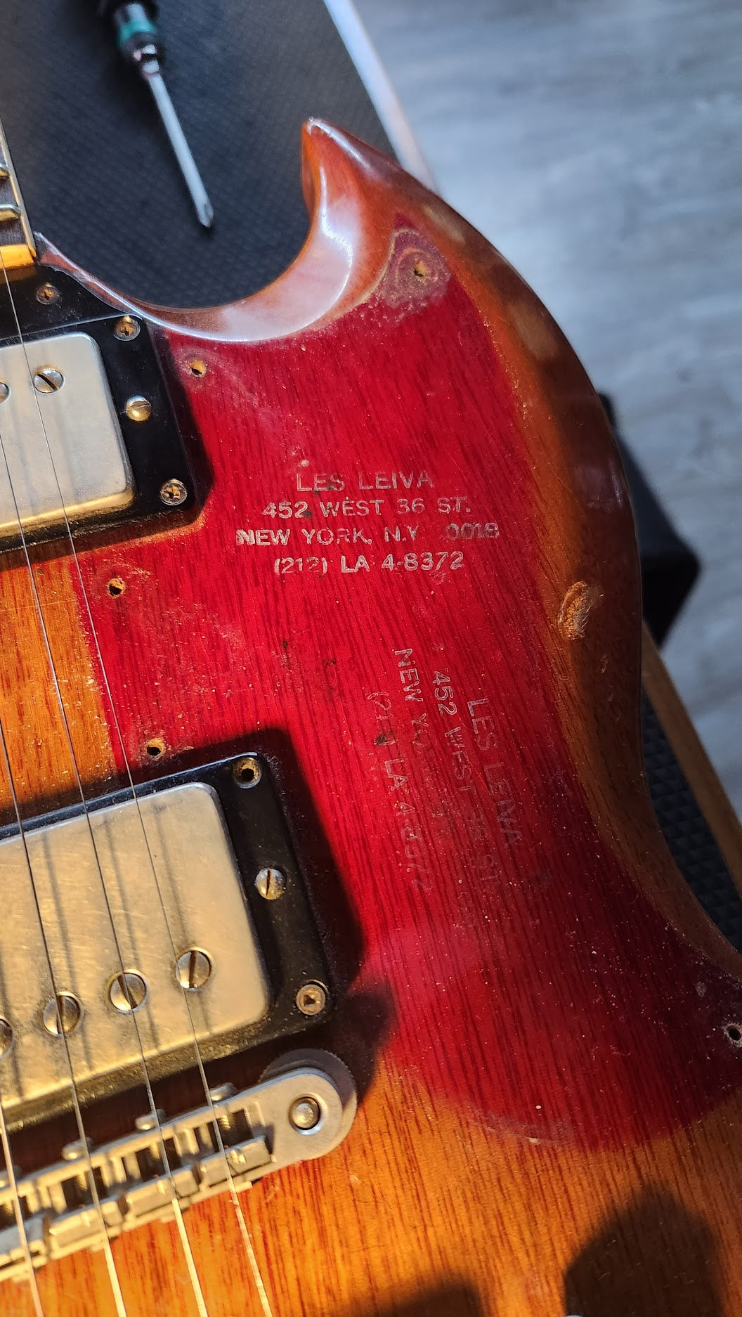 Gibson SG "Les Paul" 1963 Cherry w/ sideways Vibrola