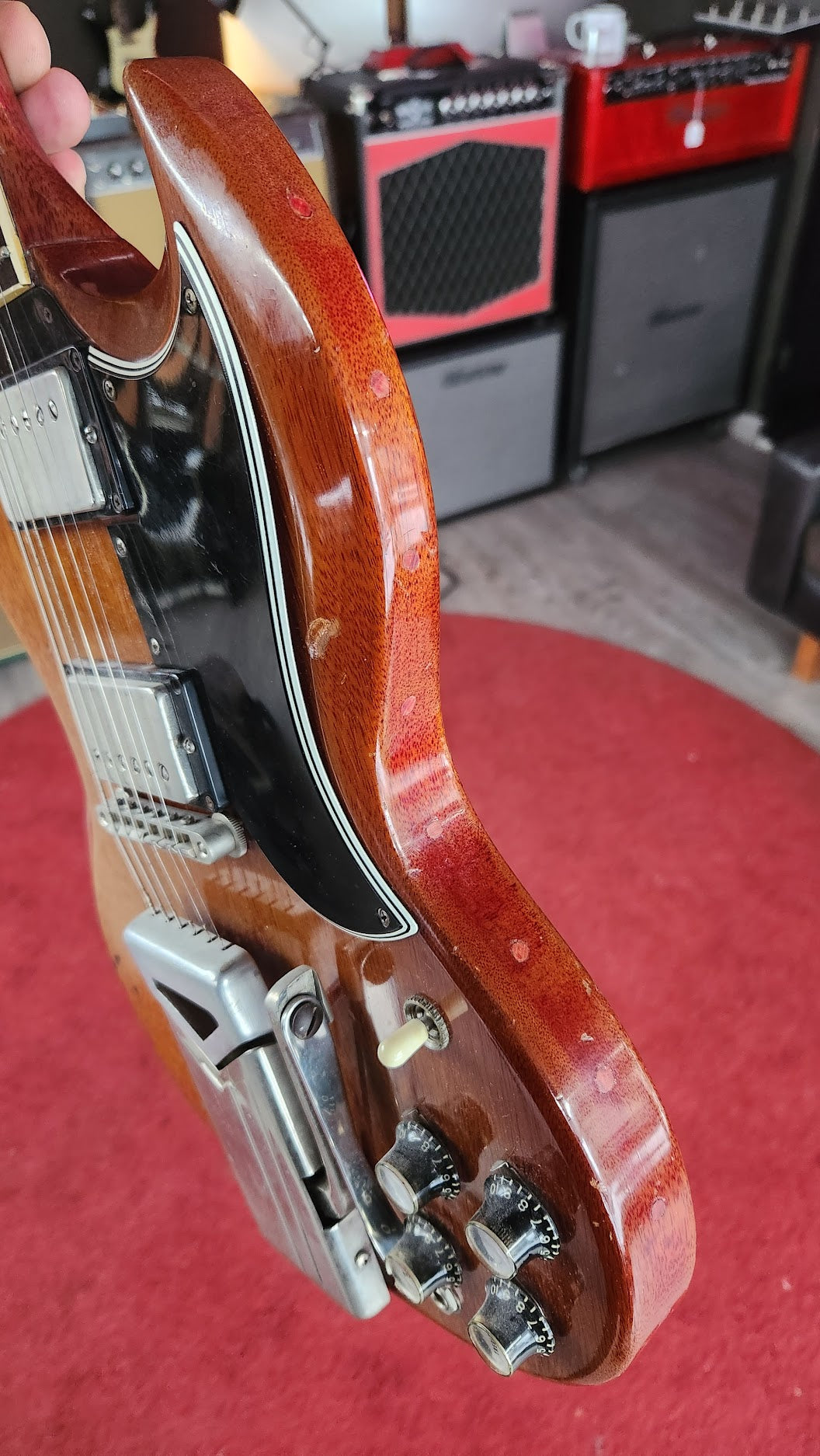 Gibson SG "Les Paul" 1963 Cherry w/ sideways Vibrola