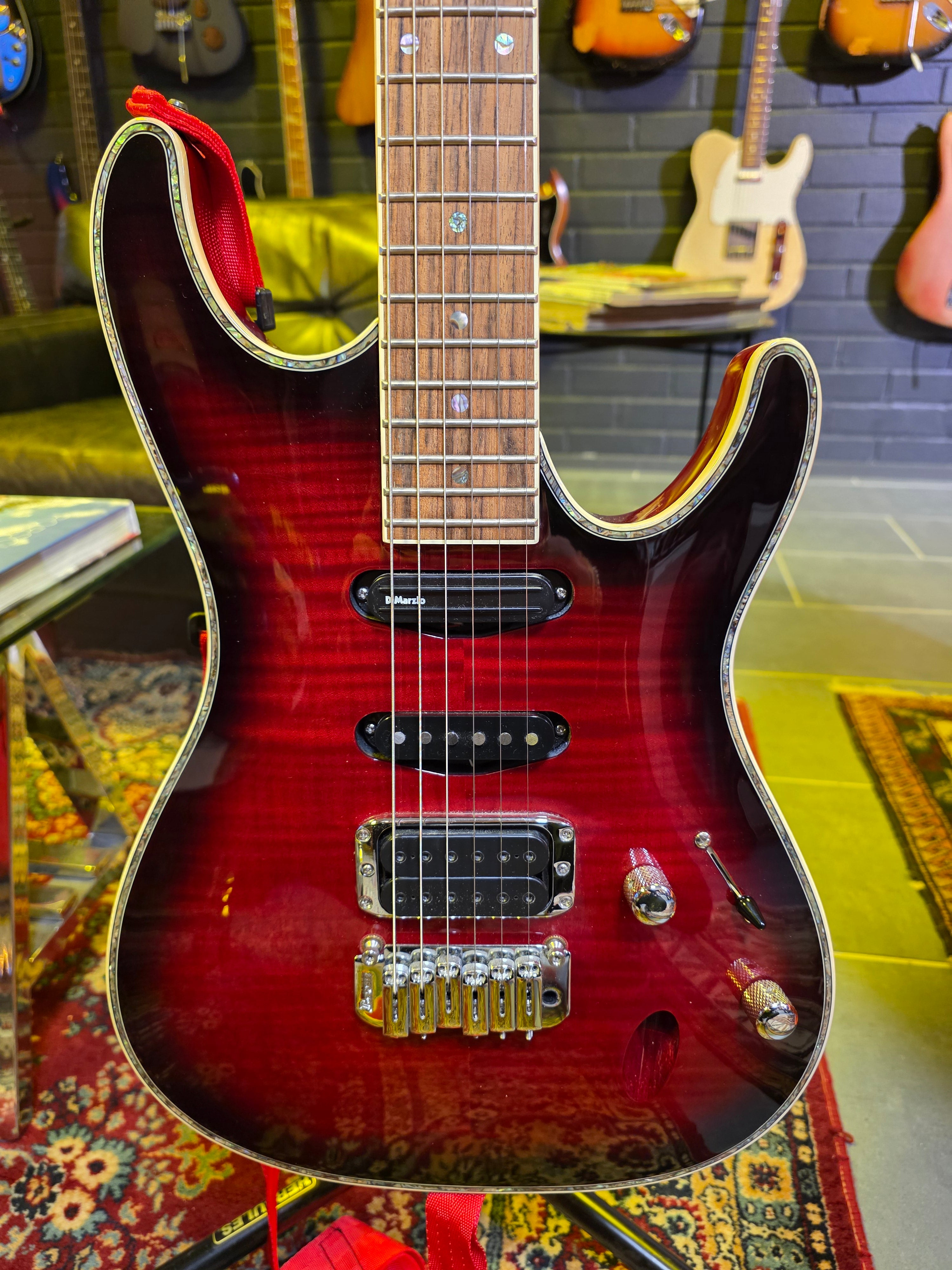 Ibanez SAS36FM Transparent Red Sunburst – Tonefest Guitar Gallery