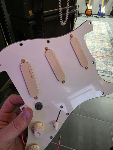 Lace Sensor Hot Gold Loaded Pickguard