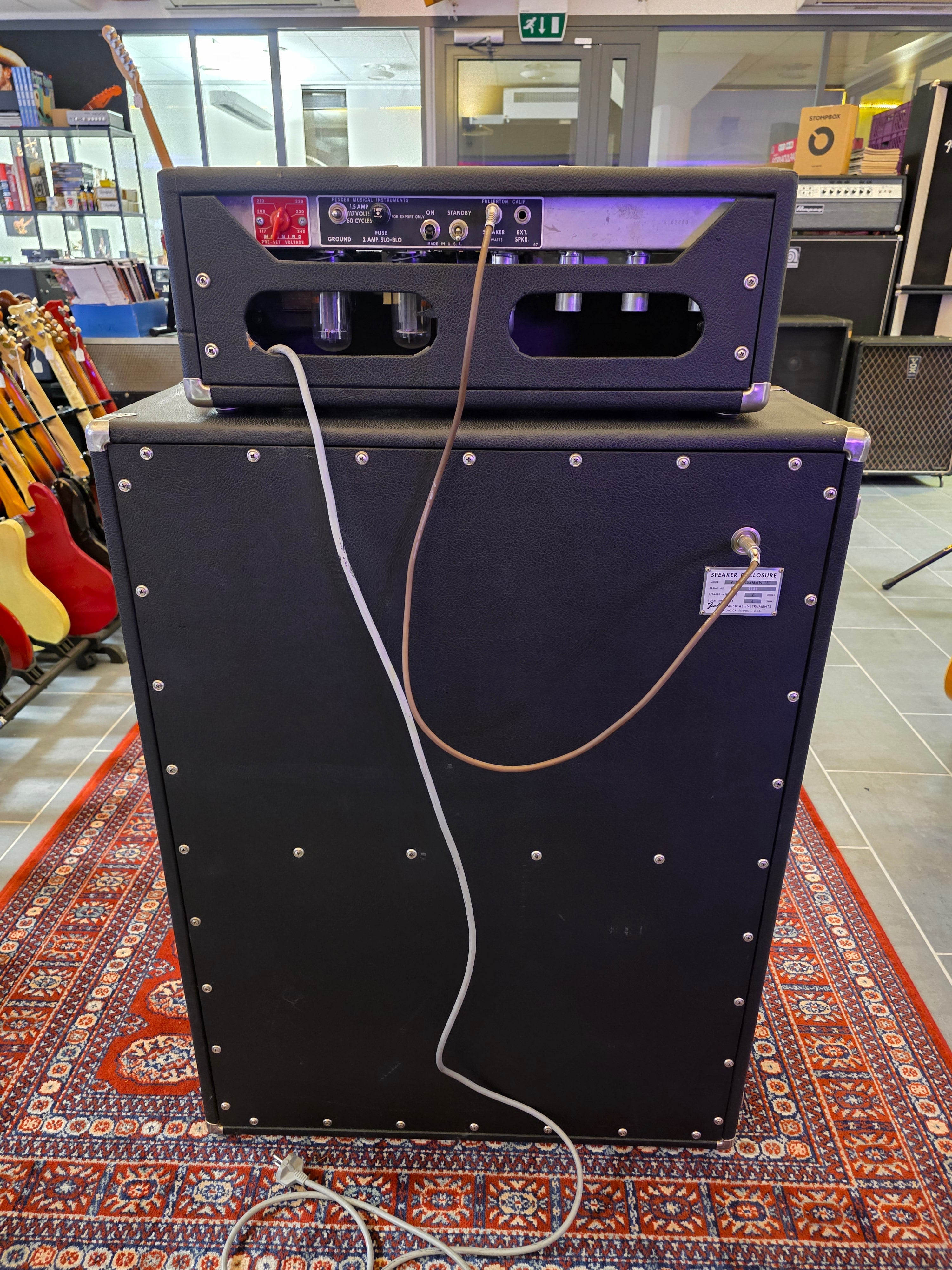 Fender Bassman 50 w/ Fender VT Bassman 2x15" Cabinet 1973