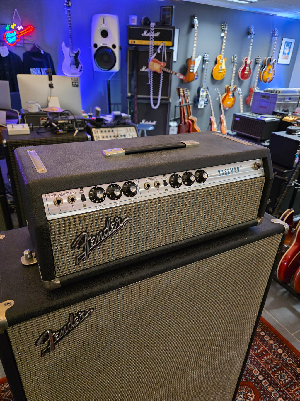 Fender Bassman 50 w/ Fender VT Bassman 2x15" Cabinet 1973
