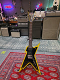 Dean Razorback 7 string Black w/Yellow Bevels