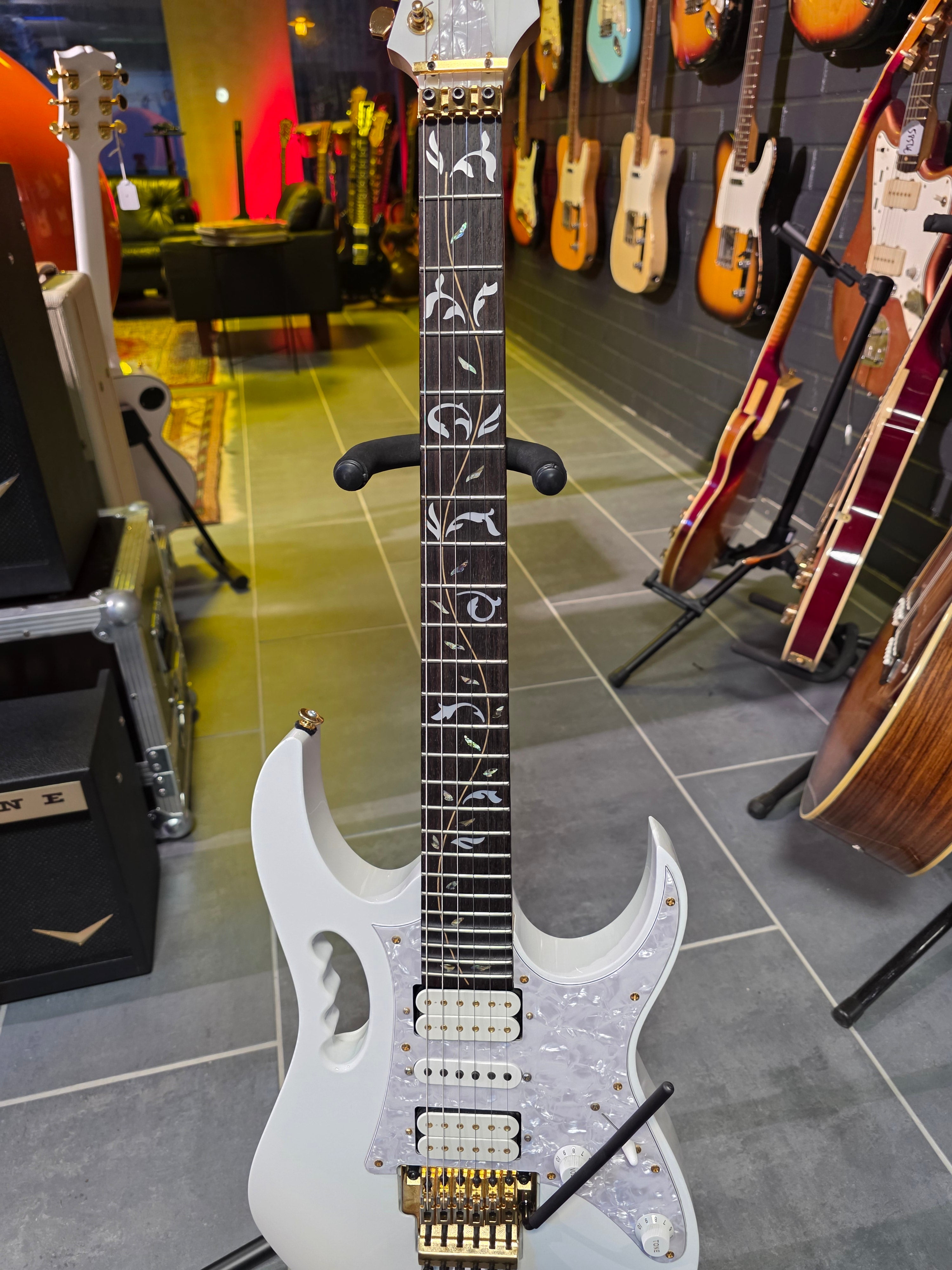 Ibanez Jem JEM7V WH 2017 Japan – Tonefest Guitar Gallery