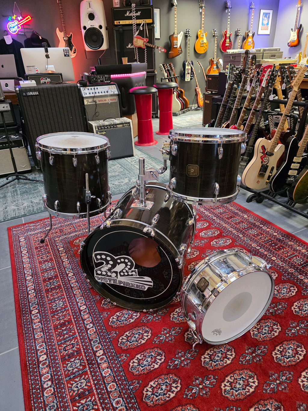 Gretsch USA Bop Kit 14x18", 8x12", 14x14" and G4160 14x5" Snare 1980s w/ cases