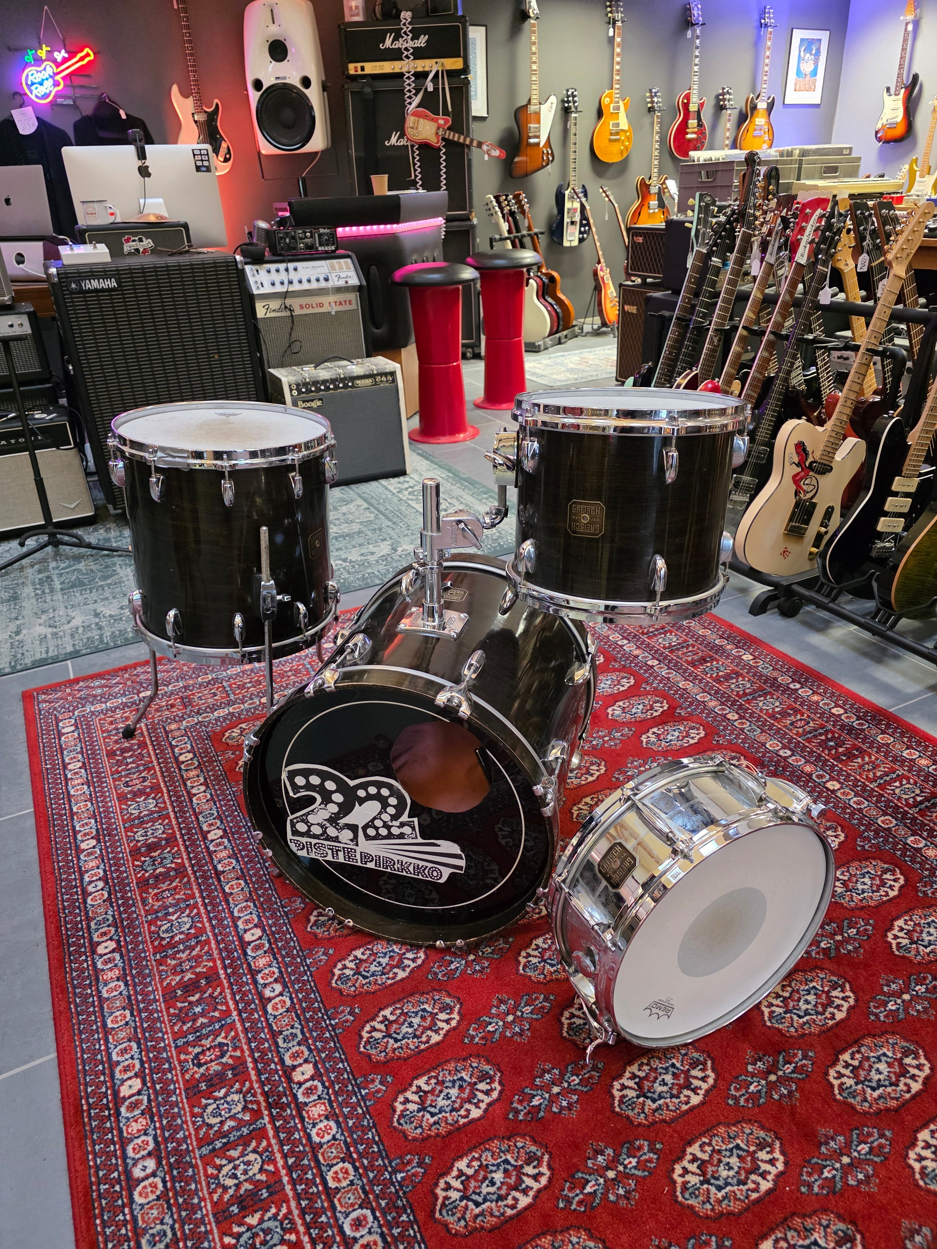 Gretsch USA Bop Kit 14x18", 8x12", 14x14" and G4160 14x5" Snare 1980s w/ cases
