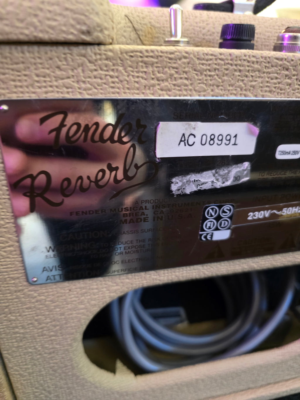 Fender 63 Tube Reverb Reissue Made in USA