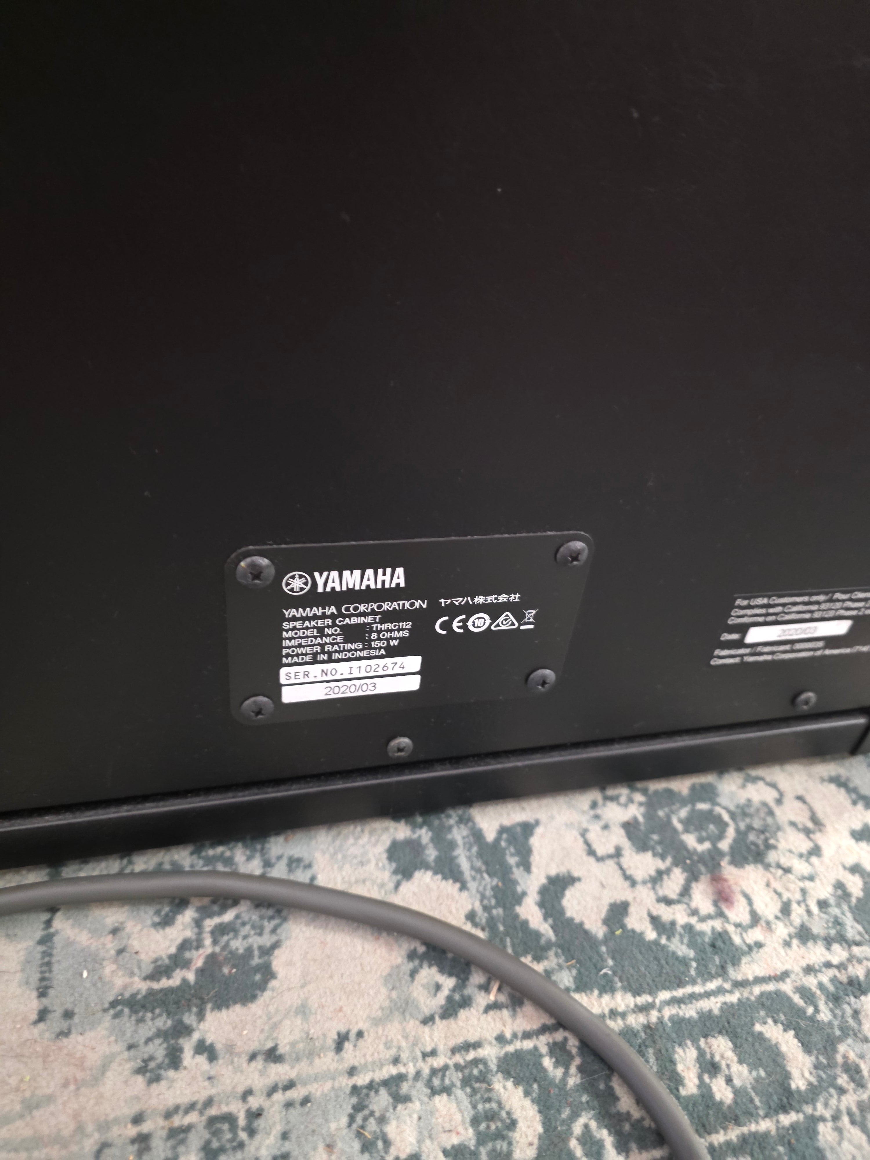 Yamaha THR100H w/ Yamaha THRC112 Cabinet