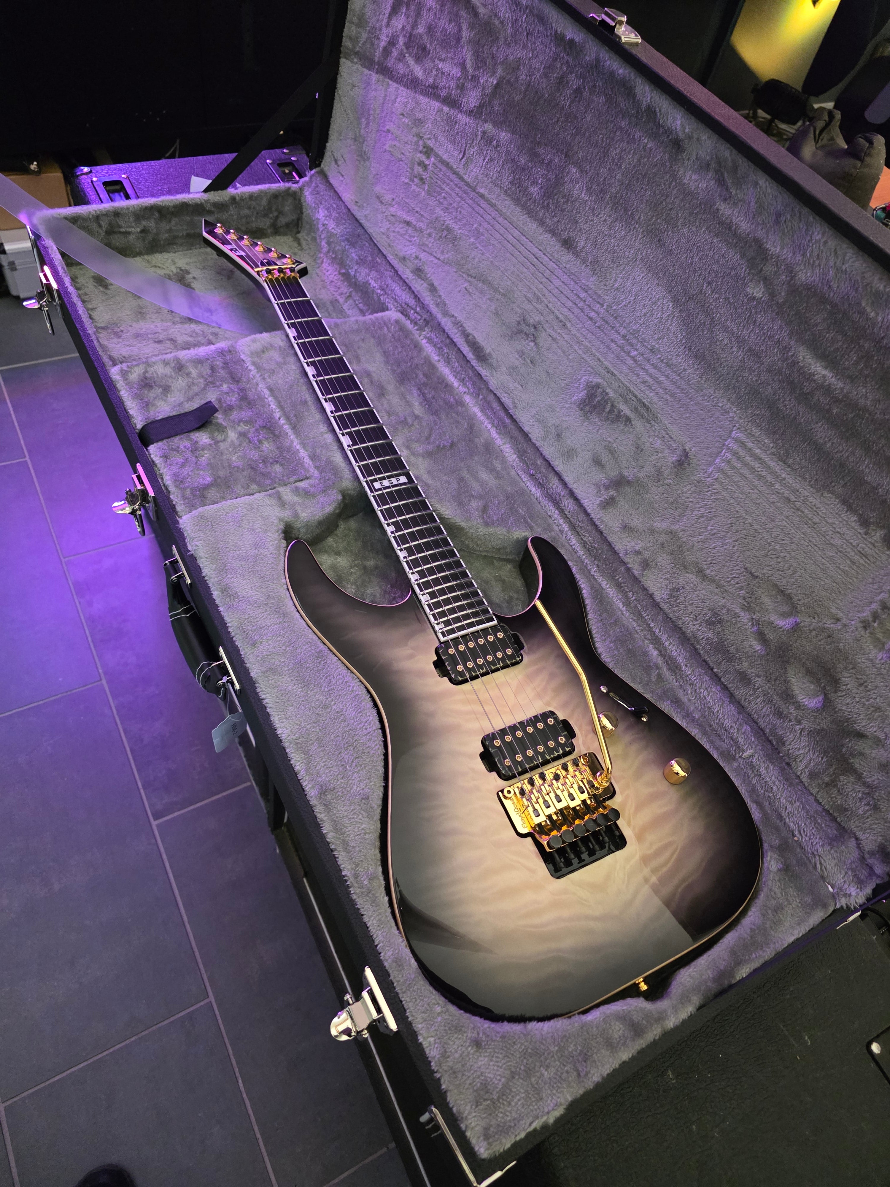 ESP E-II M-II QM Black Natural Burst