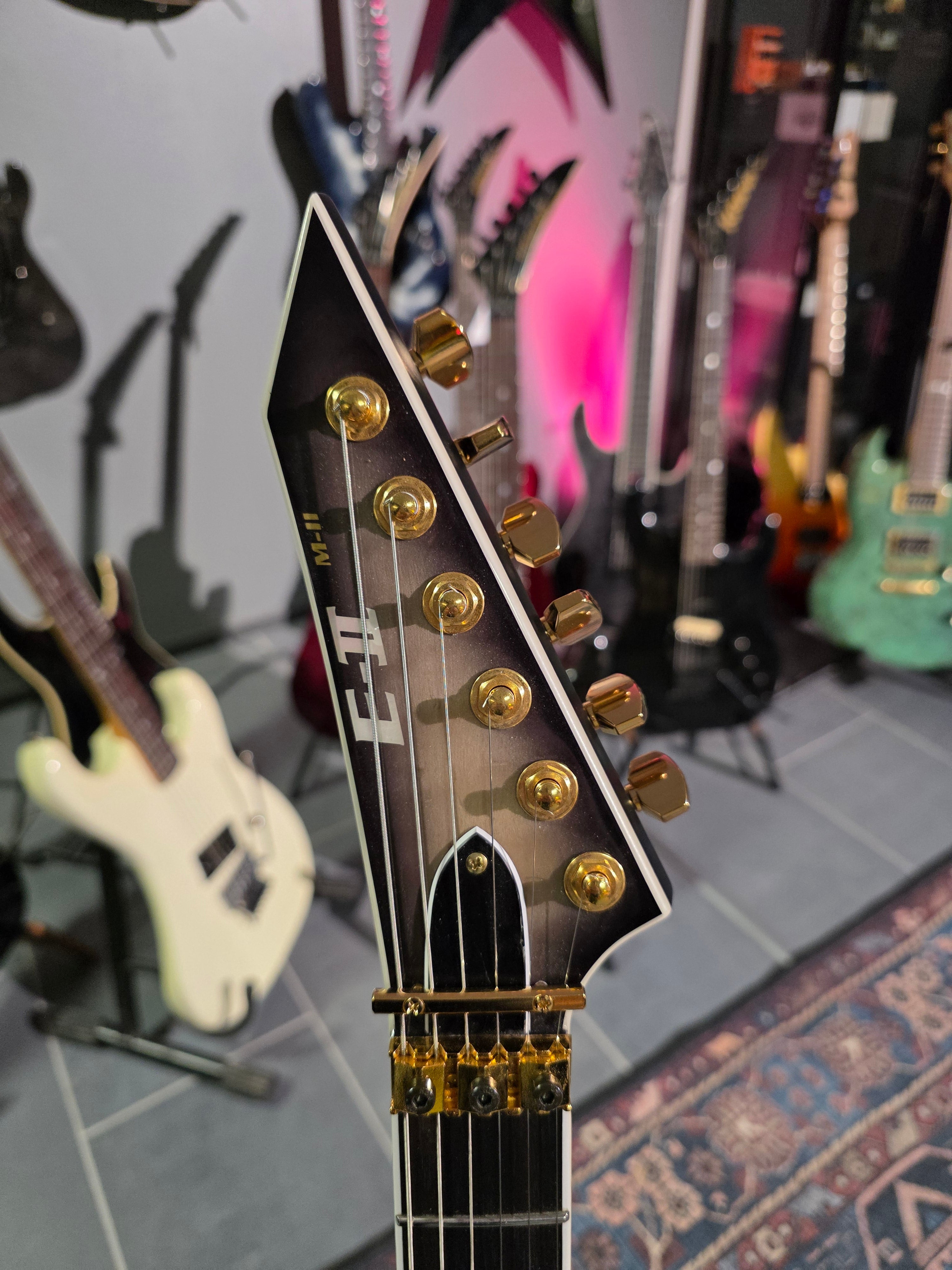 ESP E-II M-II QM Black Natural Burst