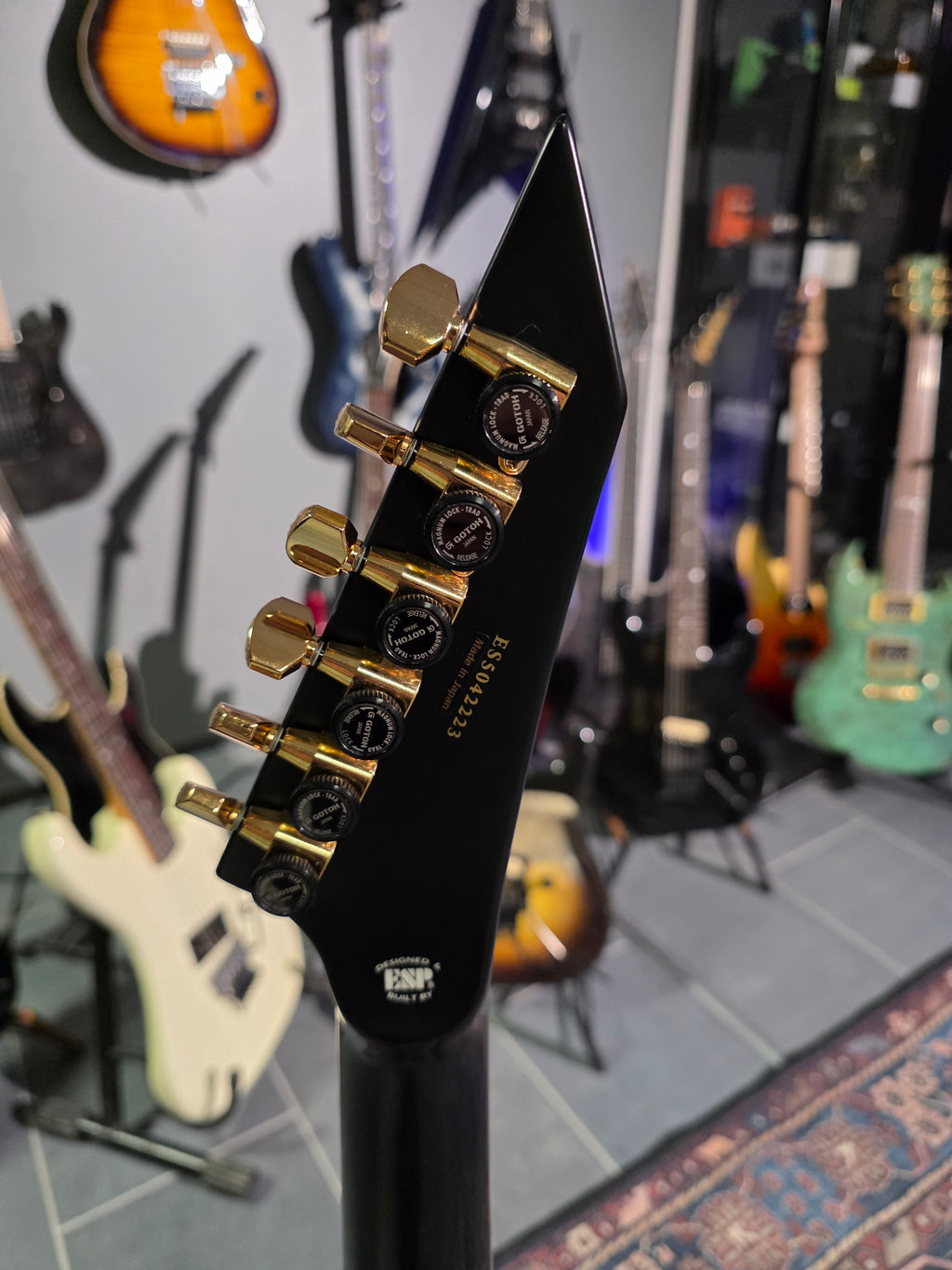ESP E-II M-II QM Black Natural Burst