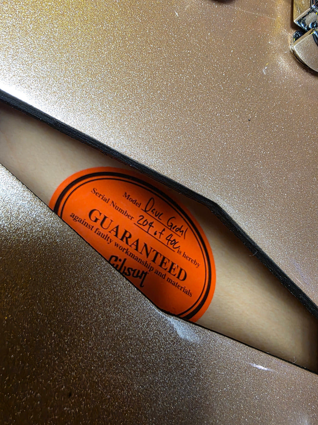Gibson DG-335 Dave Grohl Signature Metallic Gold 2014