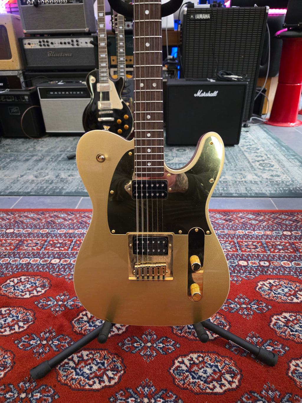 Squier John 5 Signature J5 Telecaster Frost Gold