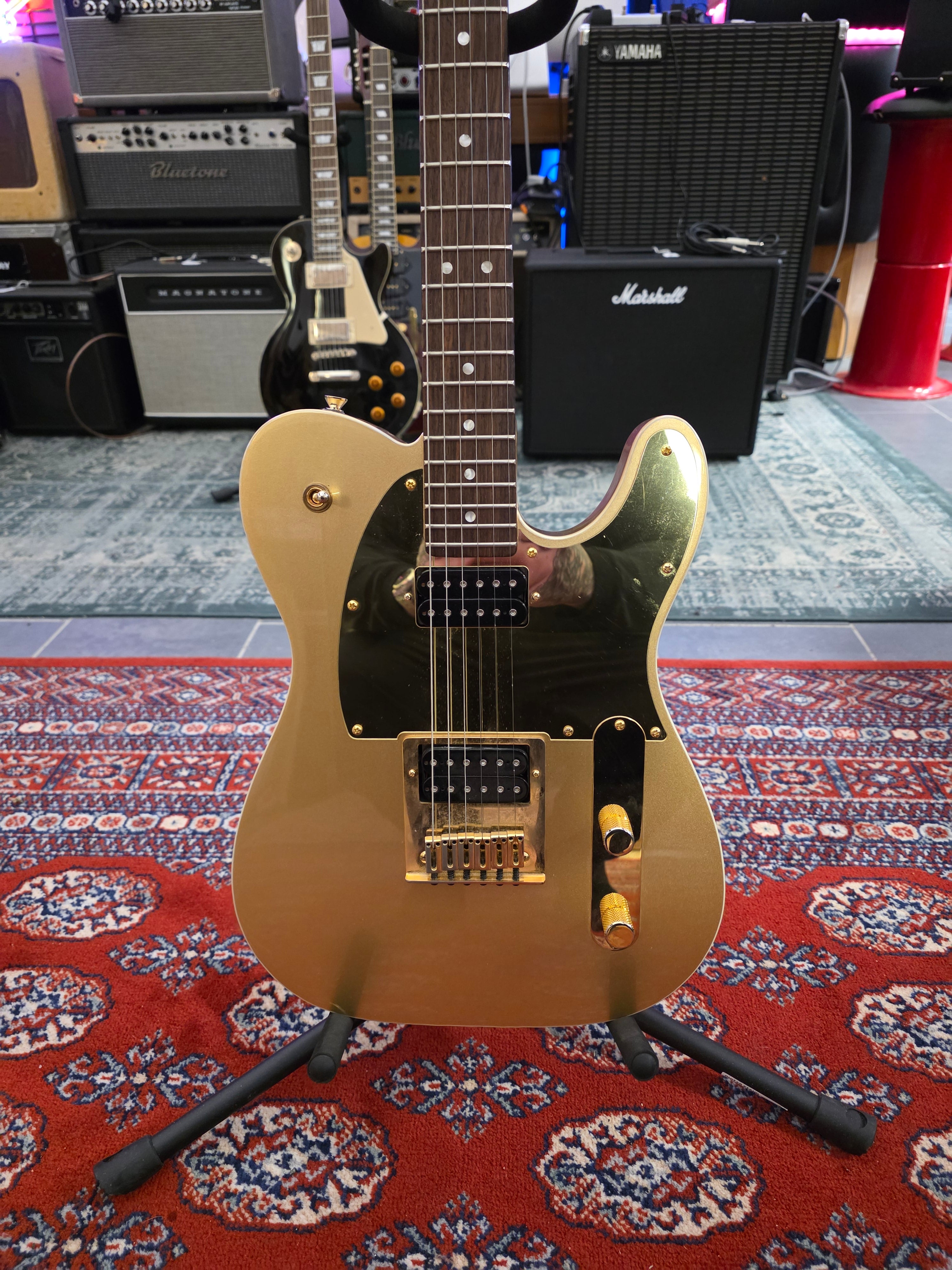 Squier John 5 Signature J5 Telecaster Frost Gold