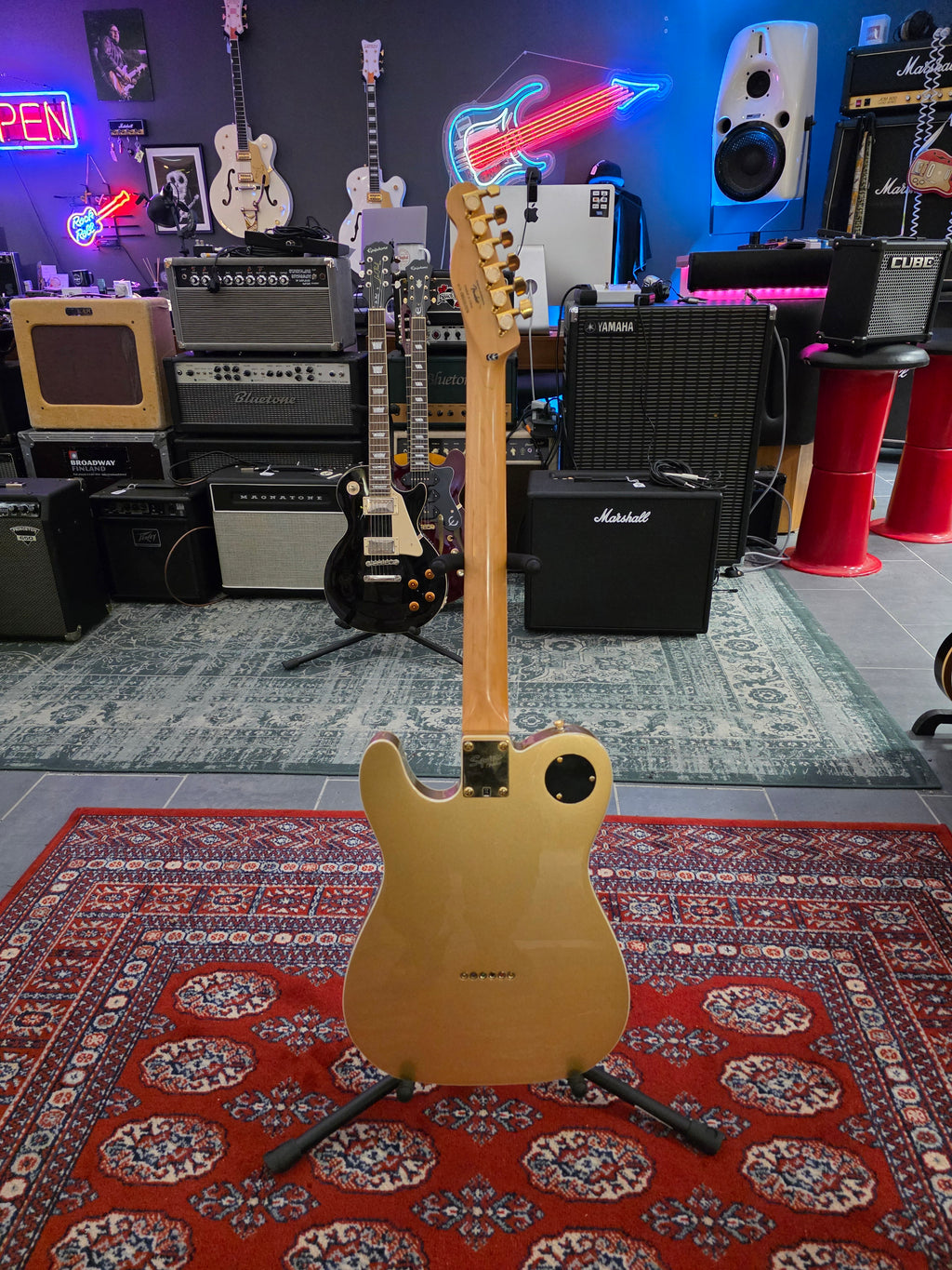 Squier John 5 Signature J5 Telecaster Frost Gold