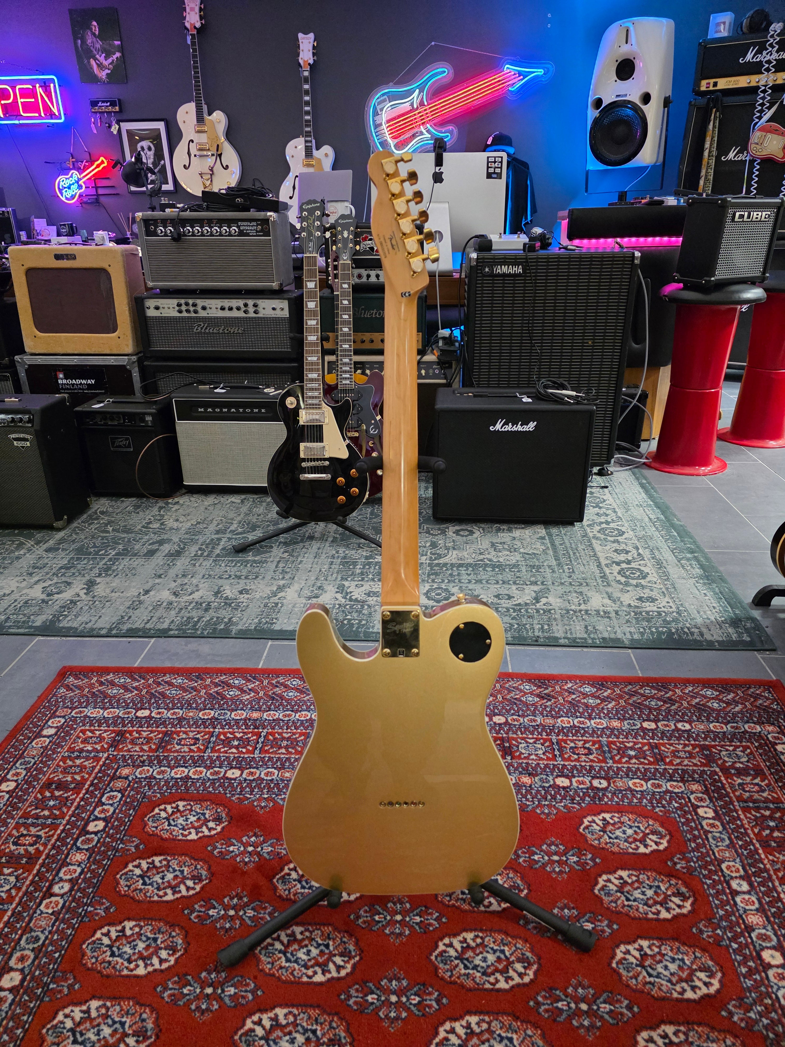 Squier John 5 Signature J5 Telecaster Frost Gold