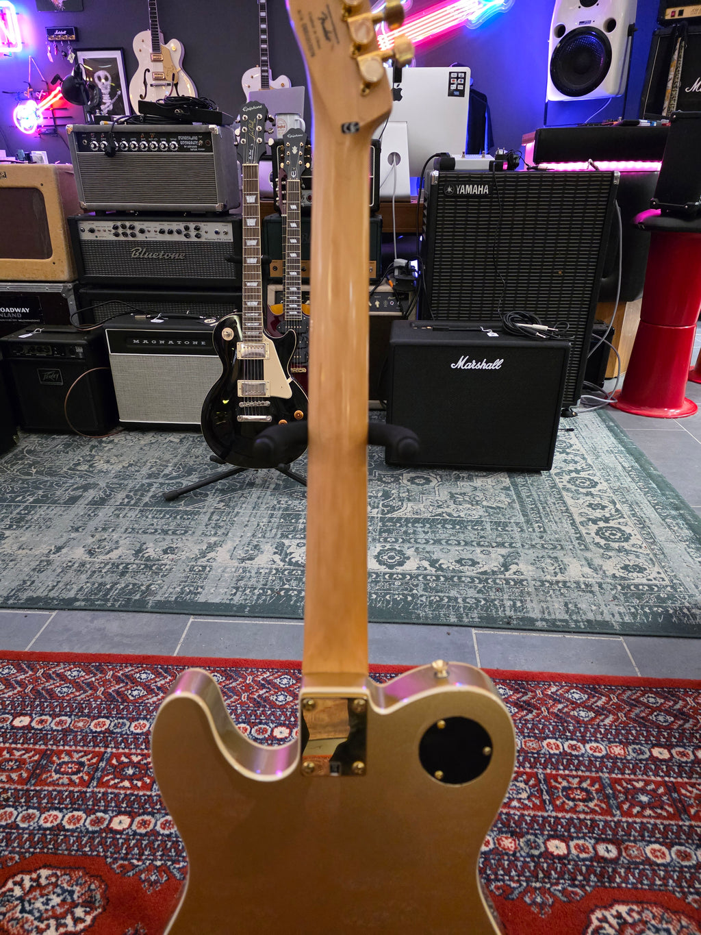 Squier John 5 Signature J5 Telecaster Frost Gold