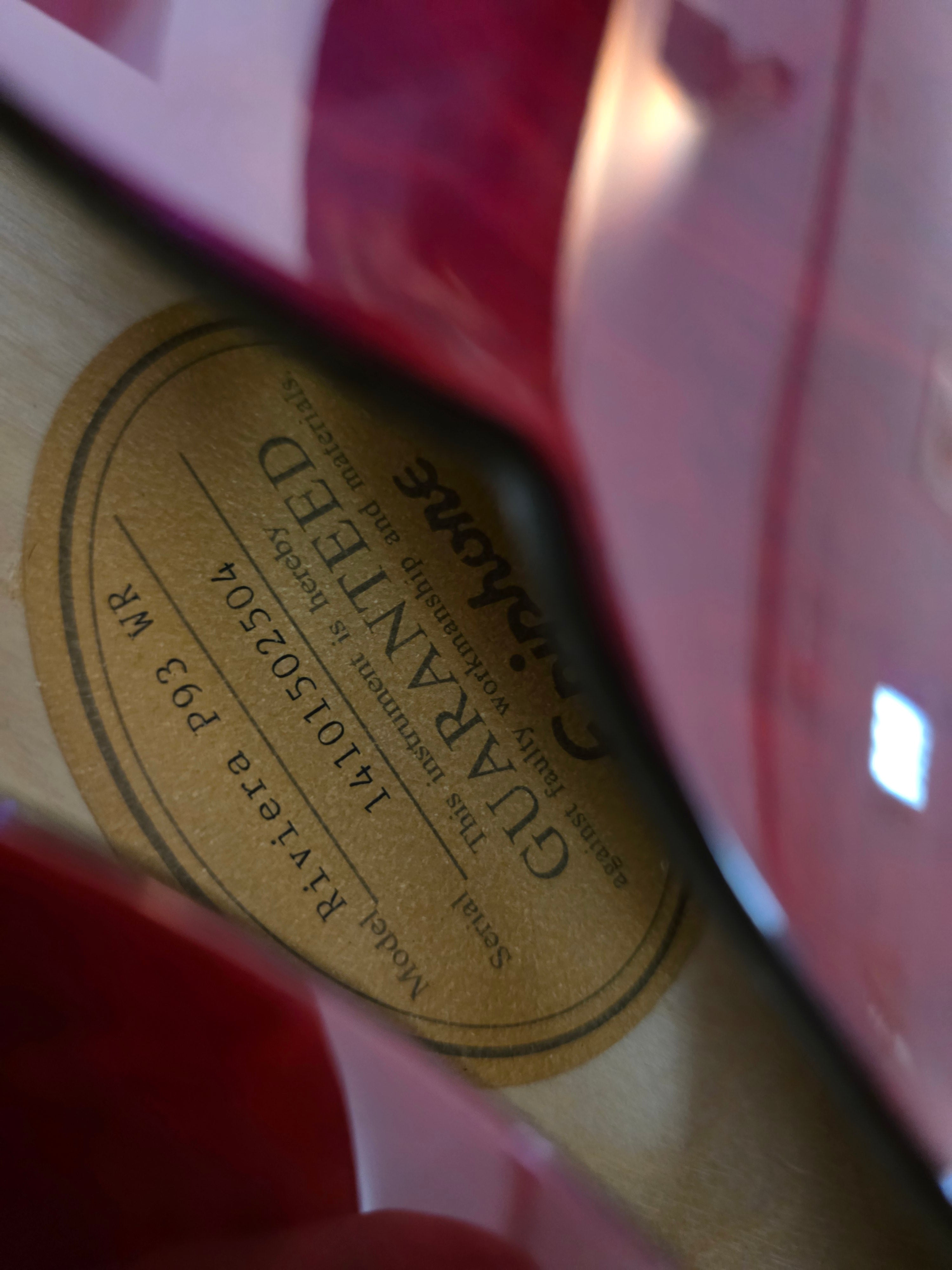 Epiphone Riviera Custom P93 Wine Red