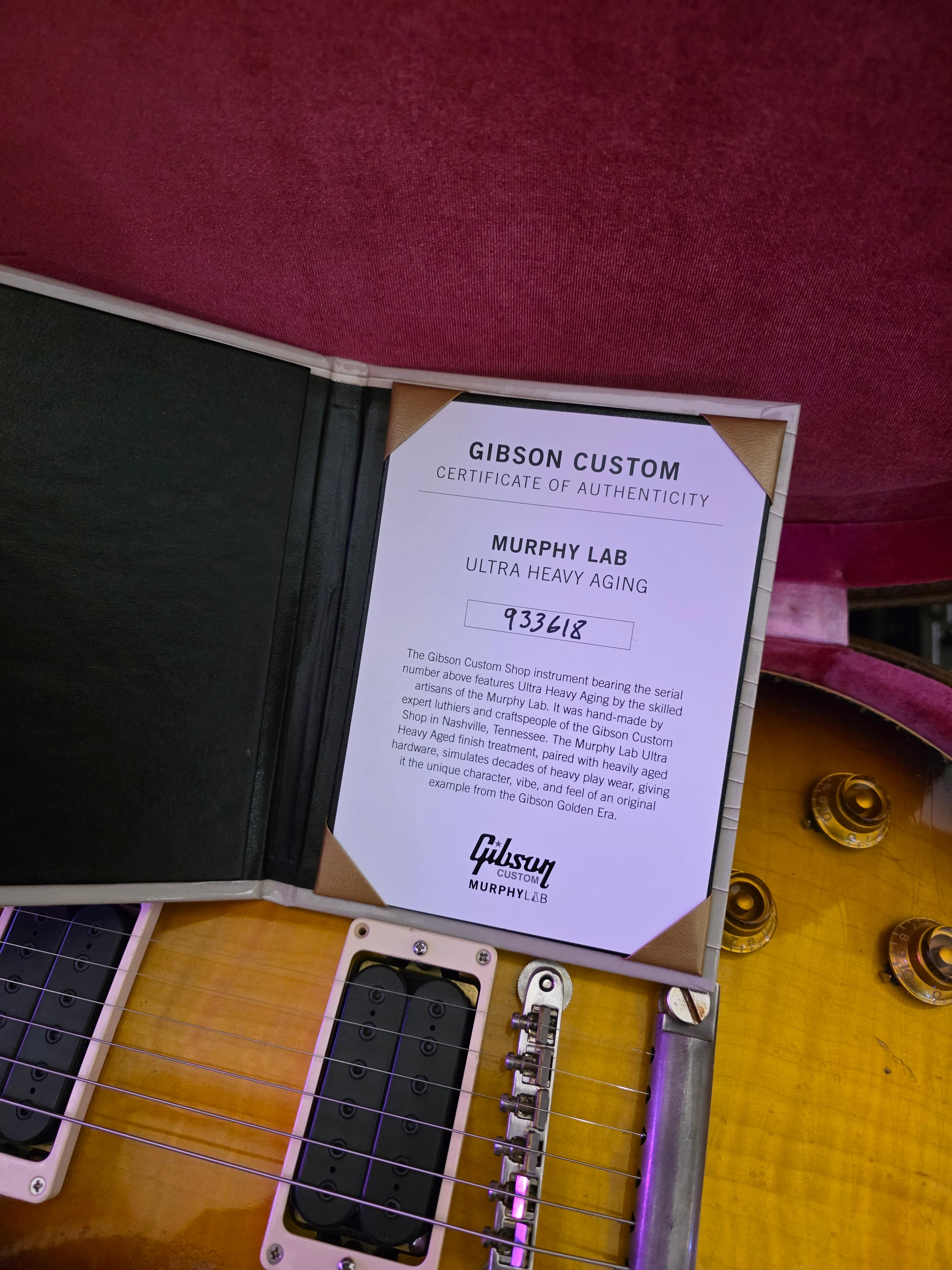 Gibson Les Paul 59 Kindred Burst Murphy Lab Ultra Heavy Aged UHA