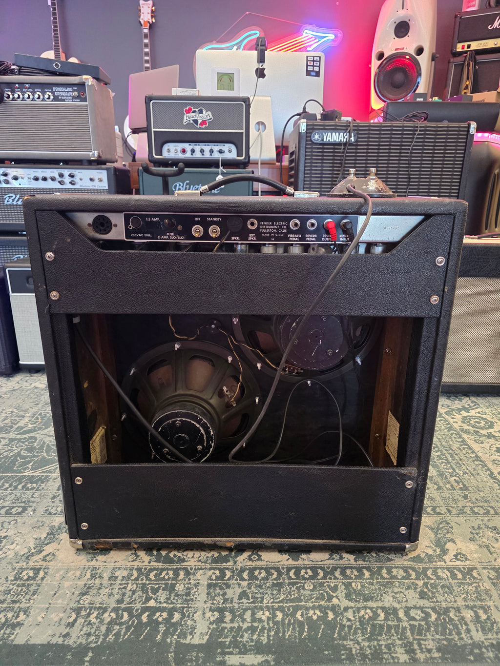 Super Reverb Back Panel Fender Super Reverb 1965 2x12