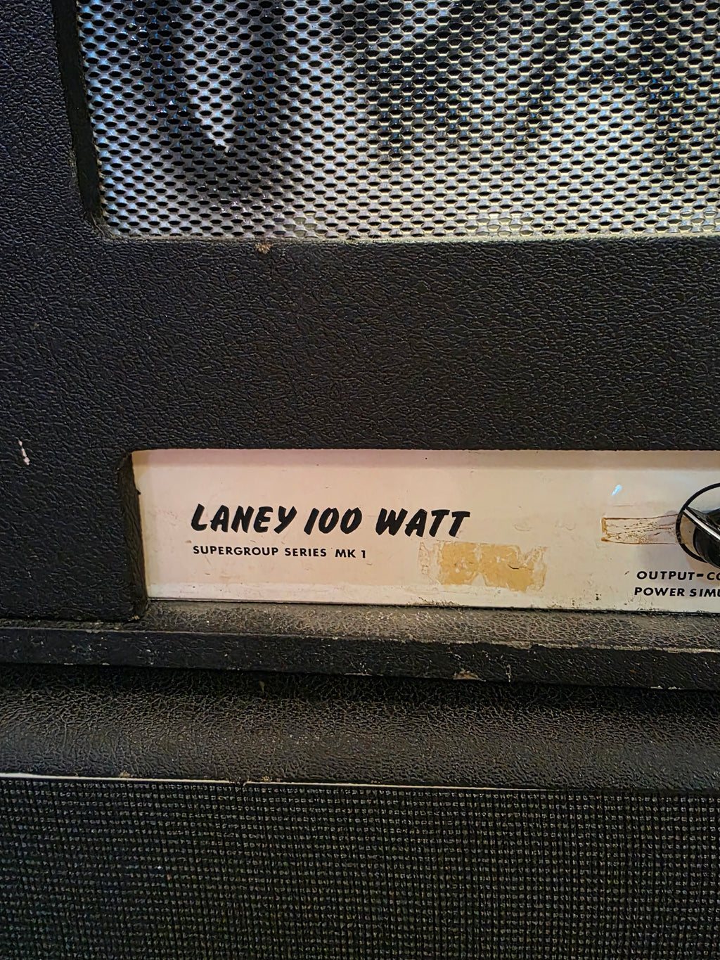 Laney Supergroup 100 Mk I Head 1969 with Laney 2x12" Cabinets PA/Guitar 1969