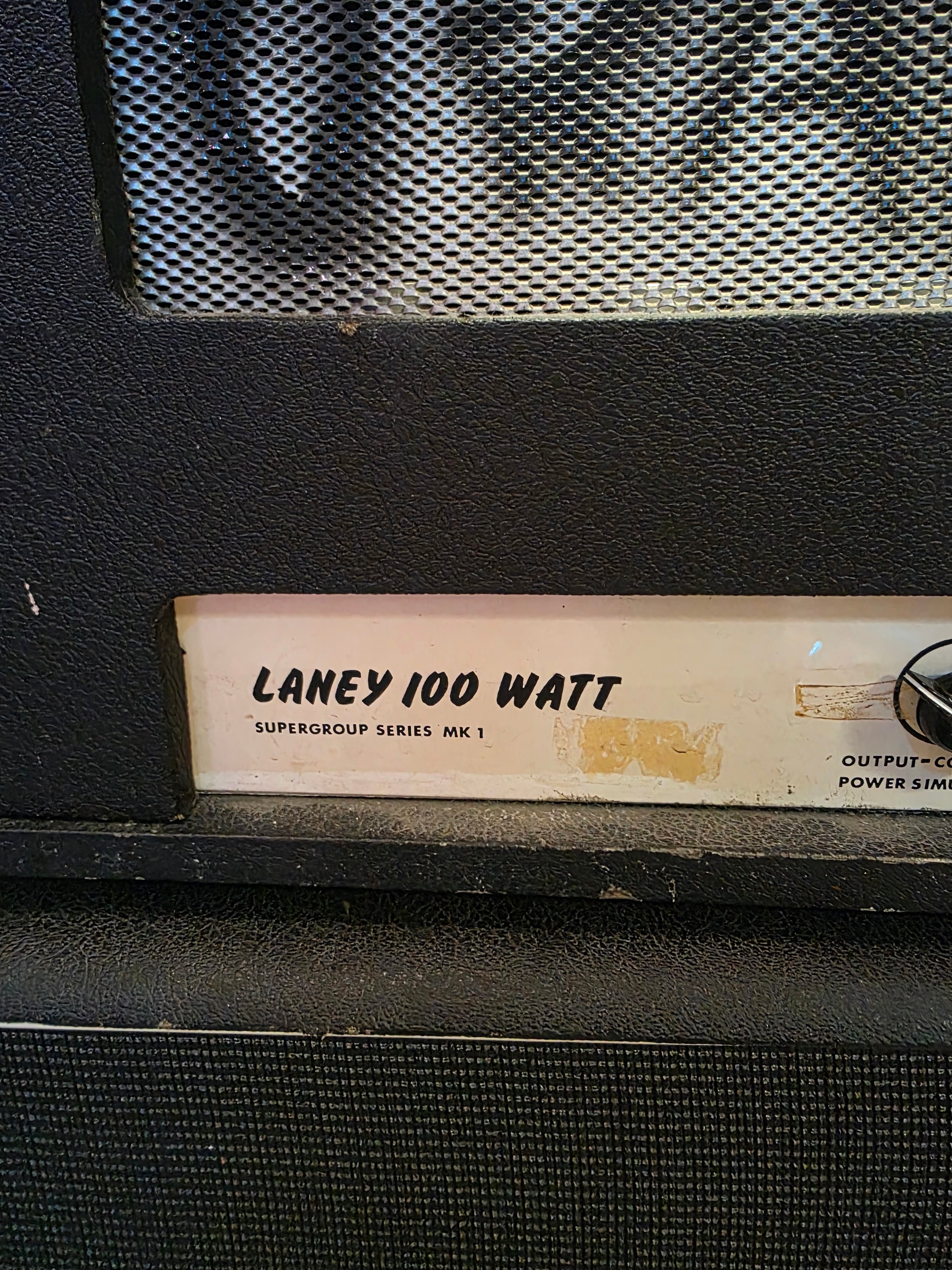 Laney Supergroup 100 Mk I Head 1969 with Laney 2x12" Cabinets PA/Guitar 1969