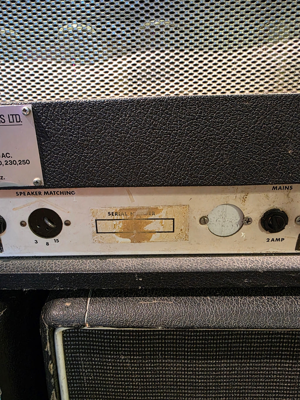 Laney Supergroup 100 Mk I Head 1969 with Laney 2x12" Cabinets PA/Guitar 1969
