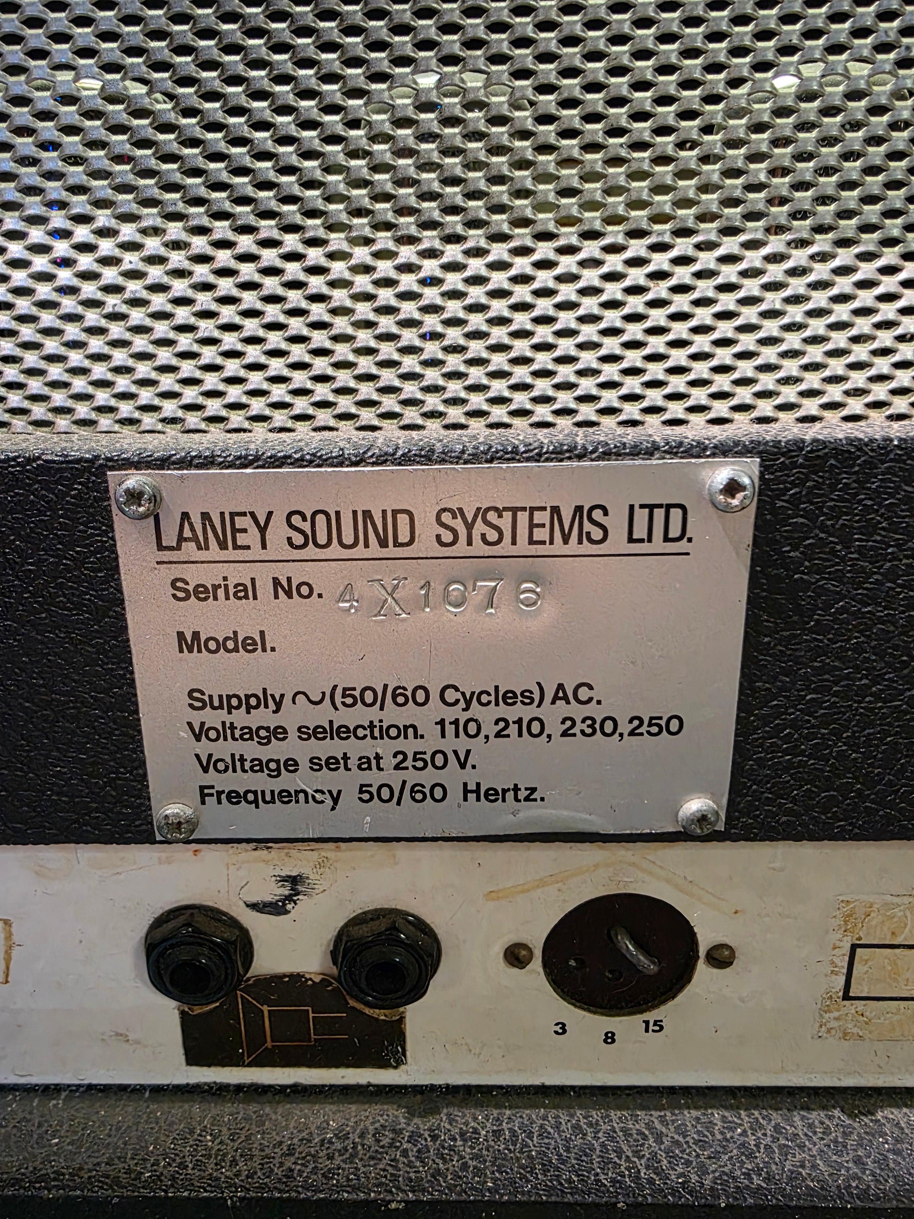 Laney Supergroup 100 Mk I Head 1969 with Laney 2x12" Cabinets PA/Guitar 1969
