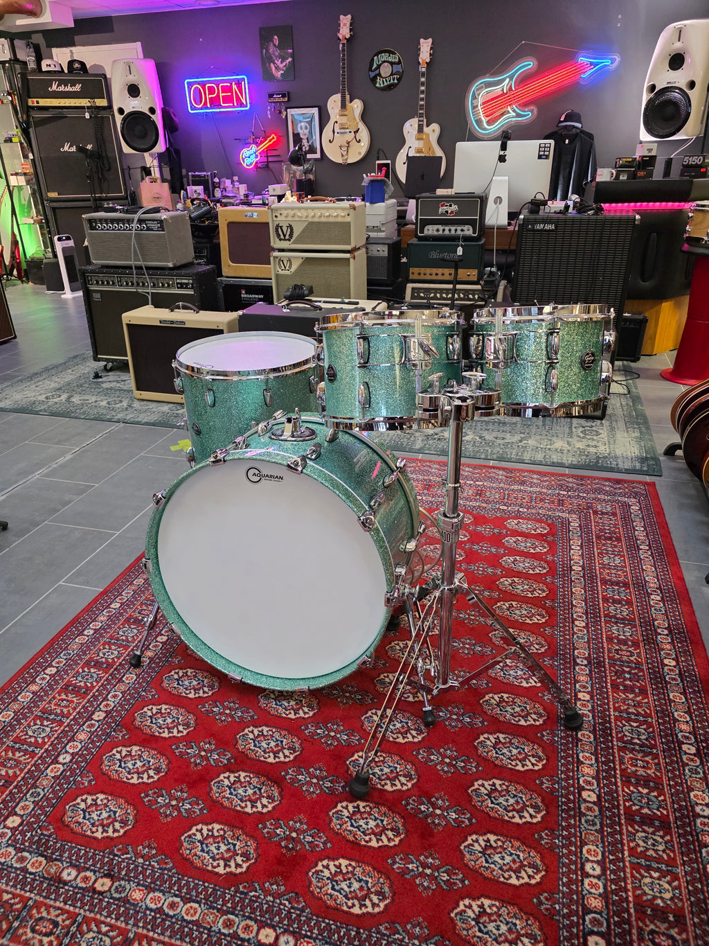 Gretsch Renown RN2 Tourqoise Sparkle 22x12", 16x14", 12x8", 10x7" 2021