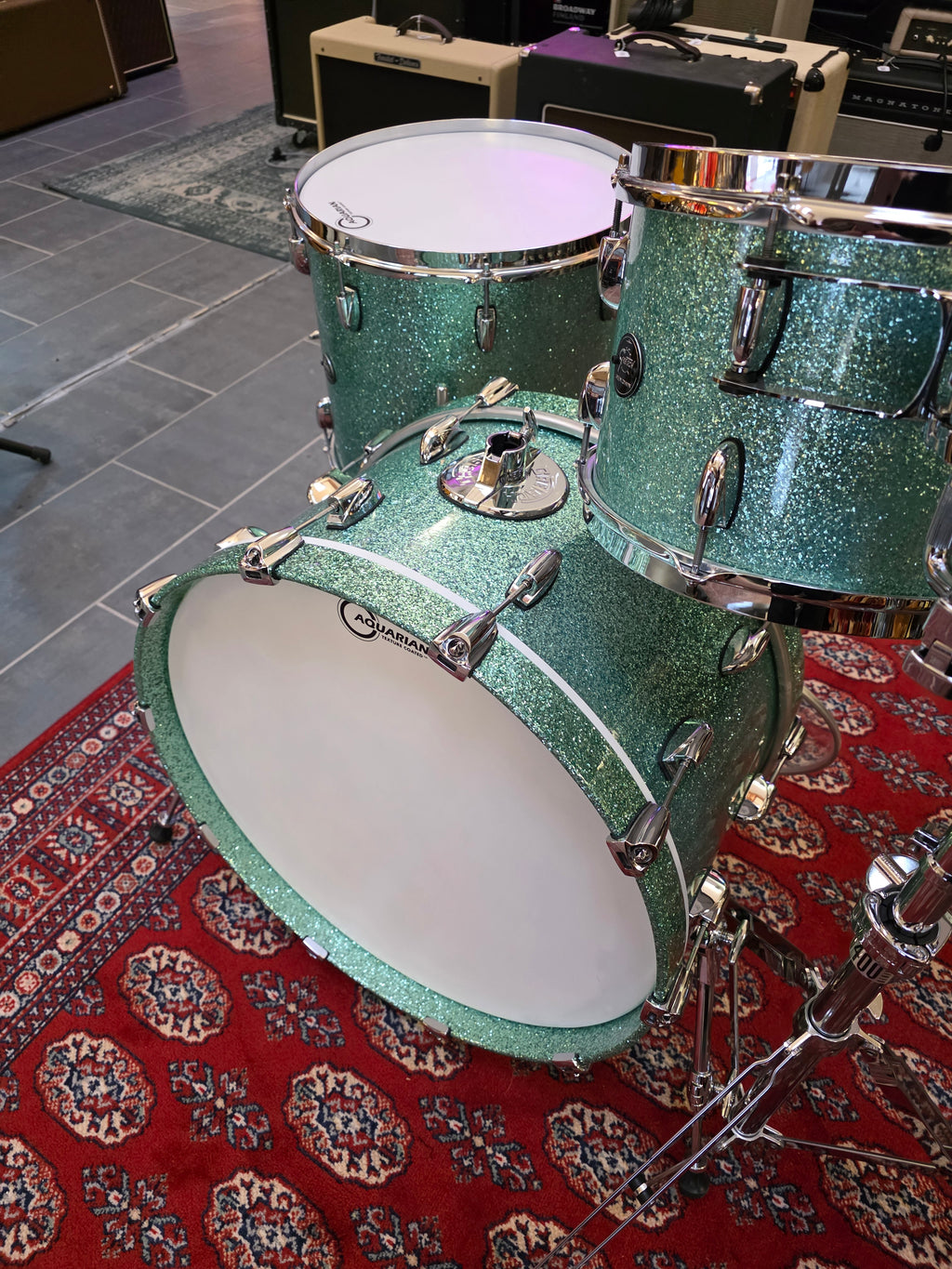 Gretsch Renown RN2 Tourqoise Sparkle 22x12", 16x14", 12x8", 10x7" 2021