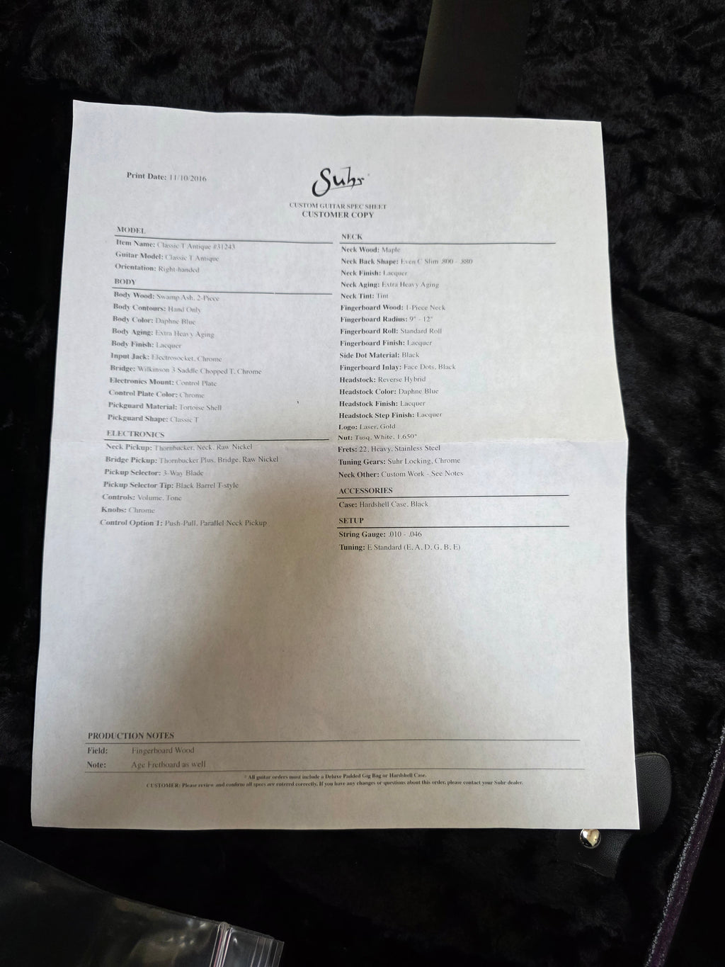 Suhr Classic T Antique 2016
