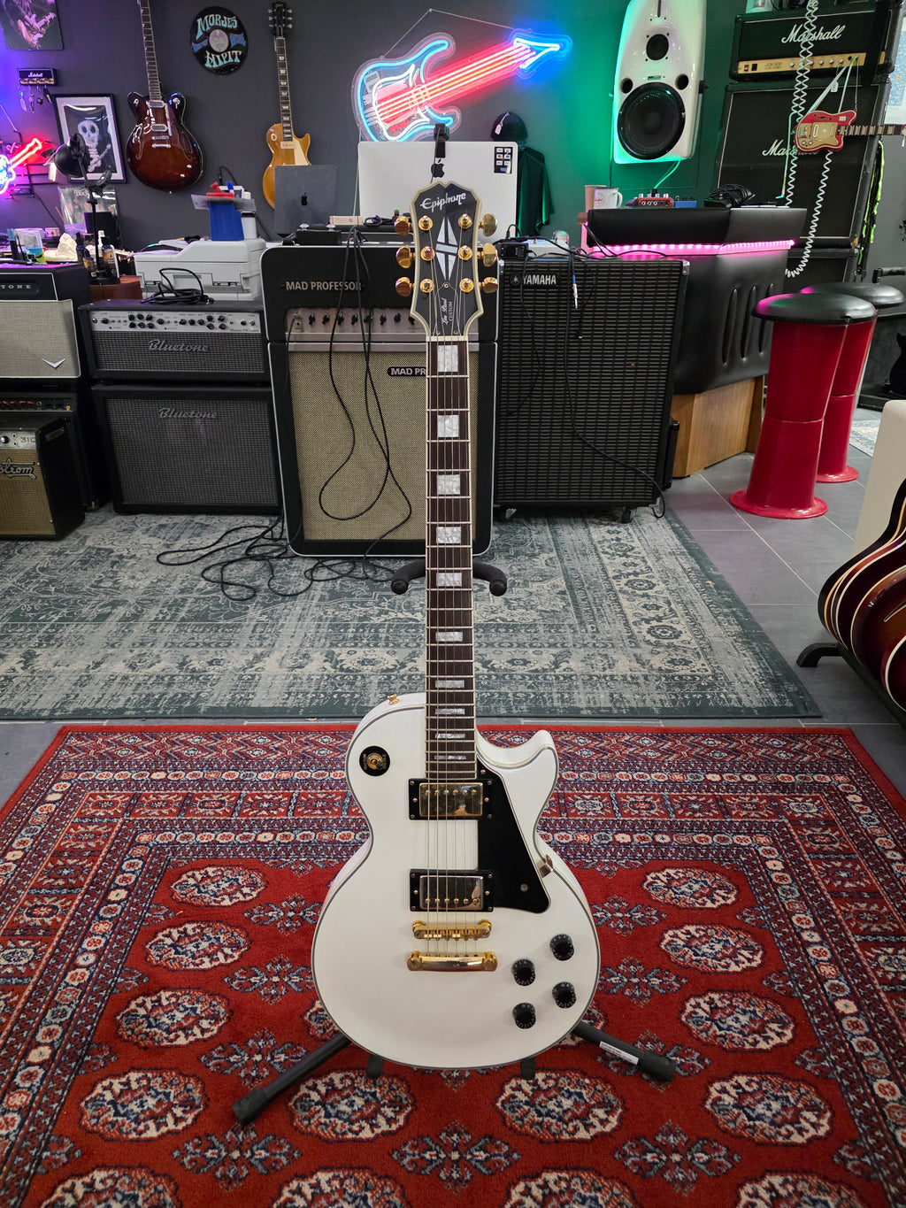 Epiphone Les Paul Custom Alpine White Made in Korea