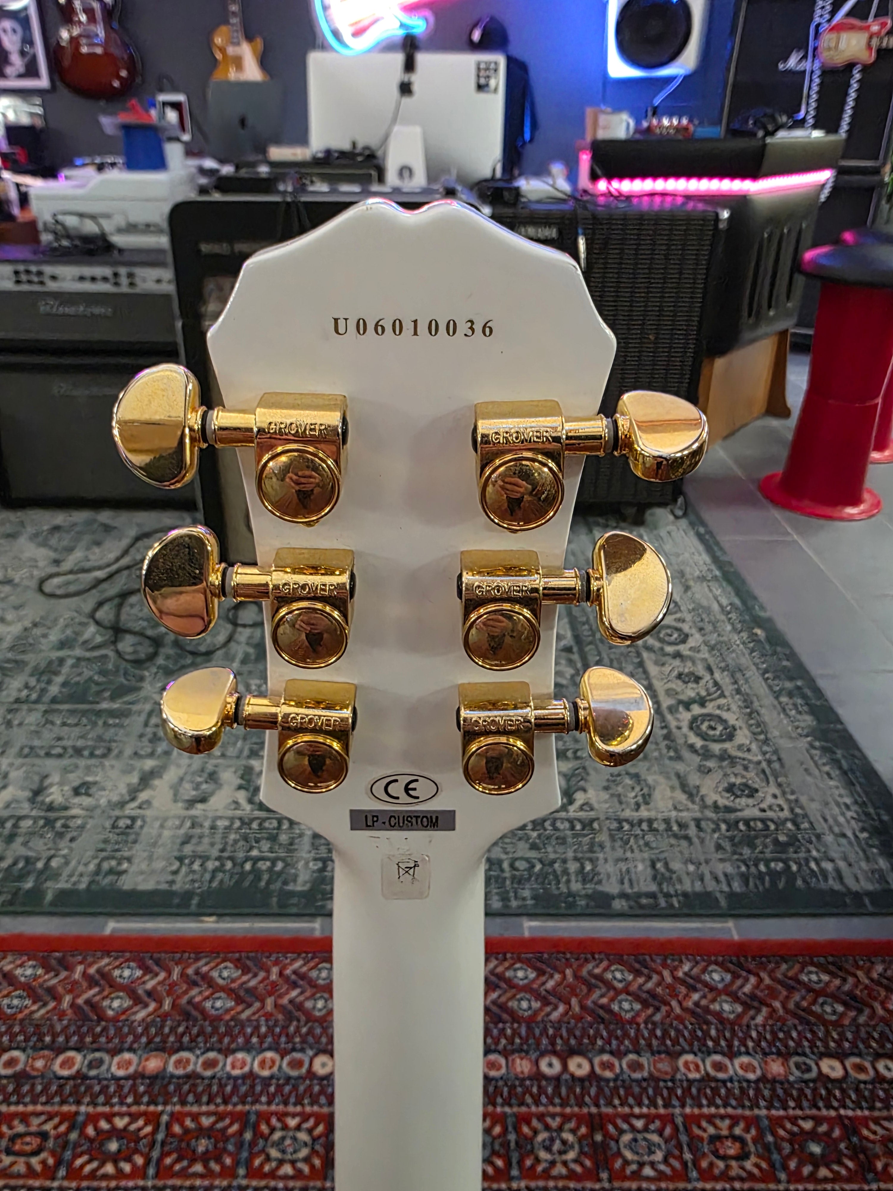 Epiphone Les Paul Custom Alpine White Made in Korea