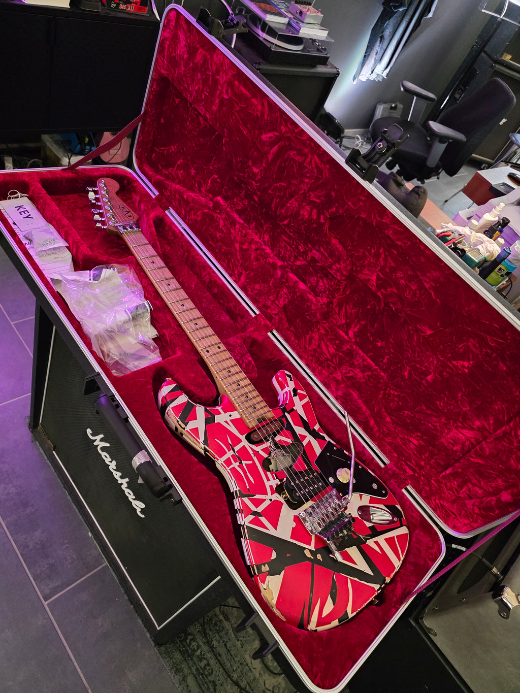 EVH Frankie Striped MN Relic