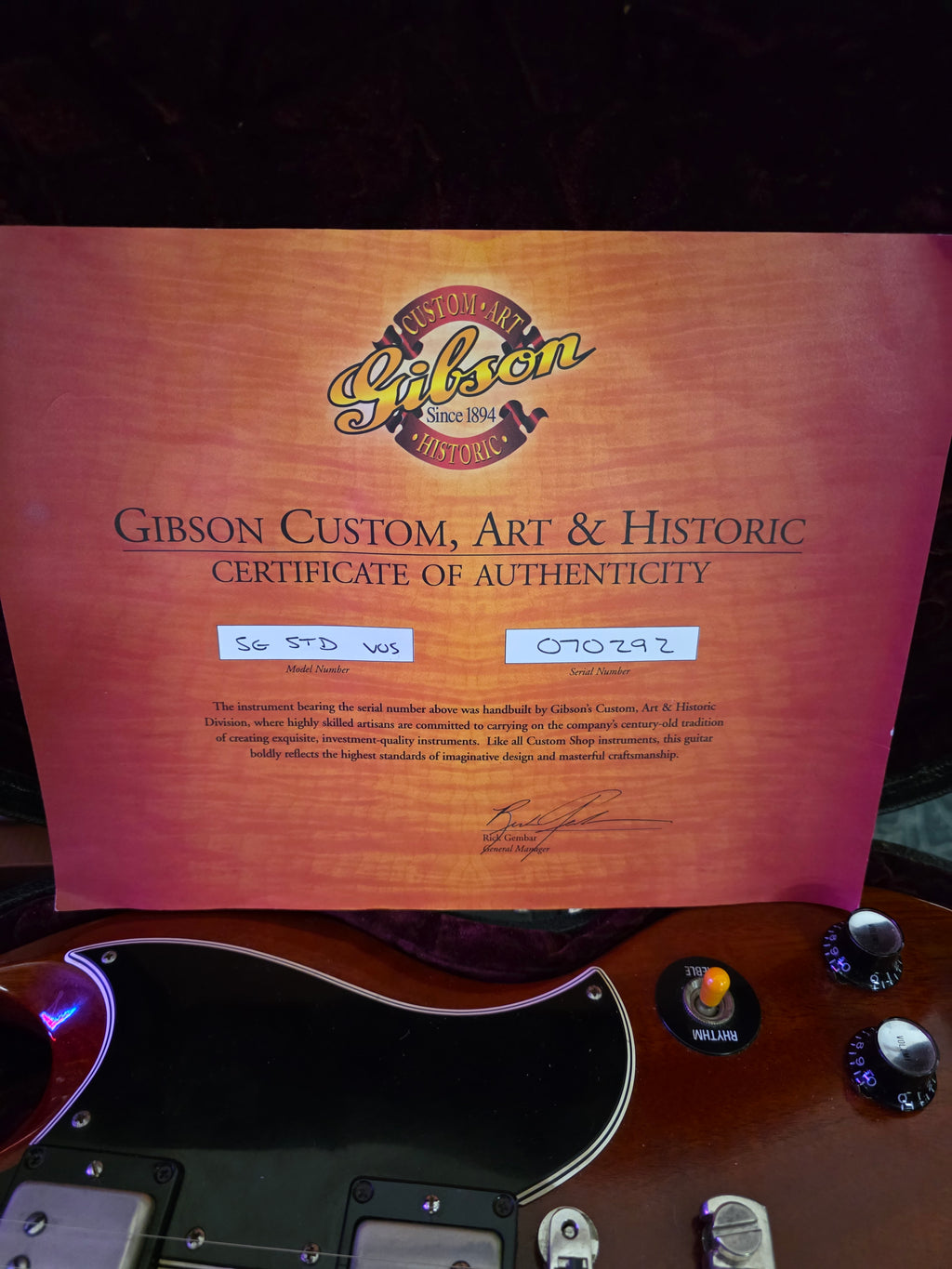 Gibson Custom Shop SG 61 Standard VOS 2007