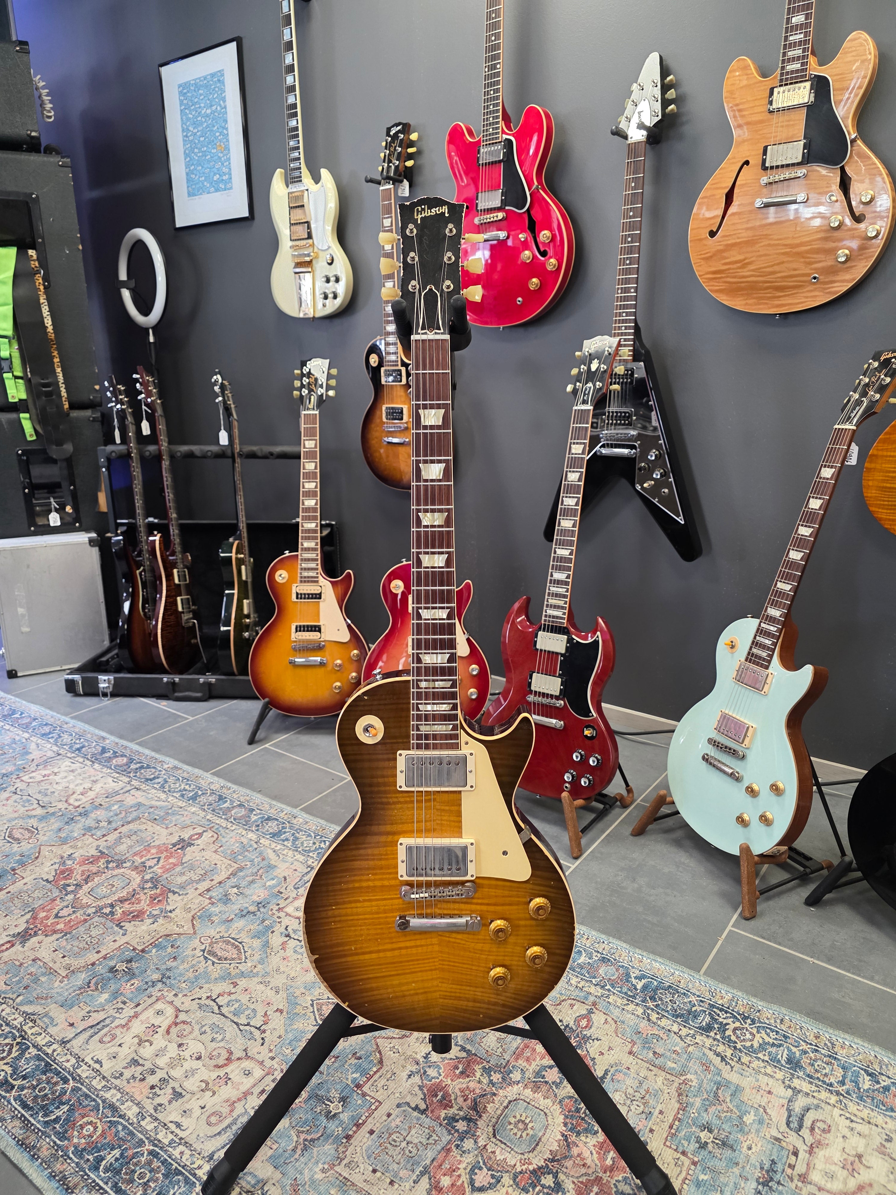 Gibson Custom Shop M2M Les Paul R9 Heavy Aged Dirty Green Lemon Burst 2020