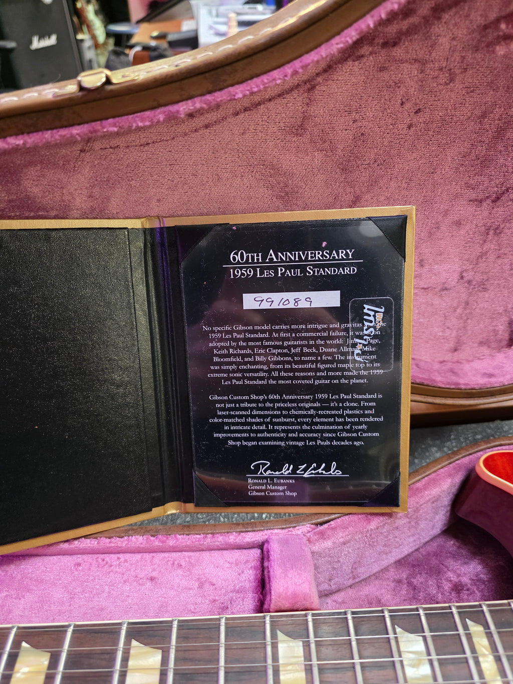 Gibson Custom Shop Les Paul R9 60th Anniversary 2019