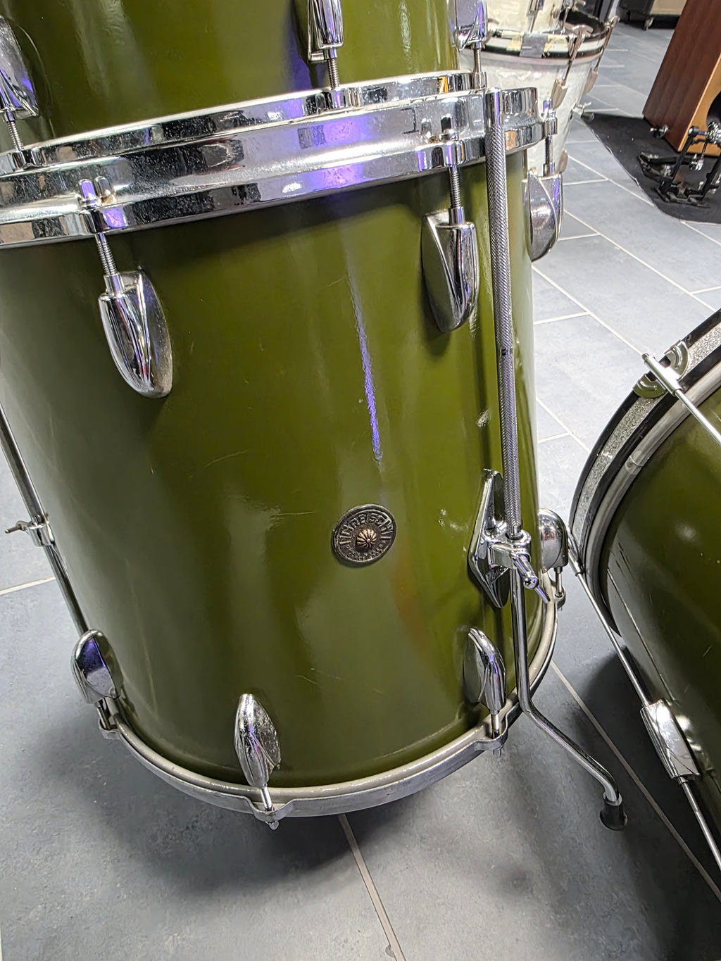 Gretsch Round Badge 1960s 22x14", 13x9", 16x16"
