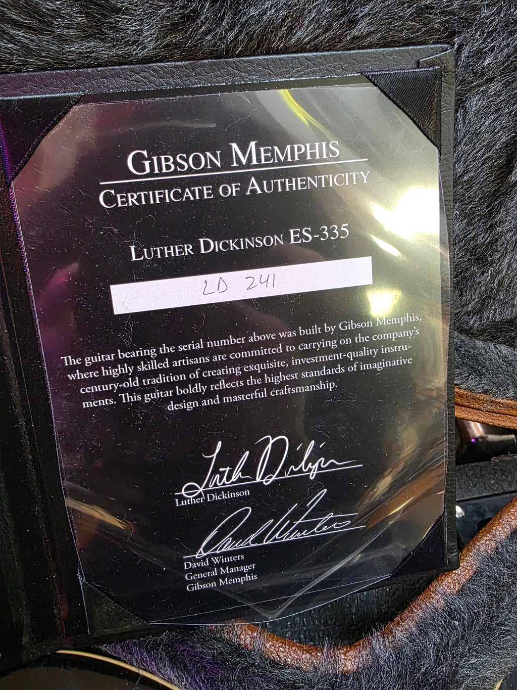 Gibson Memphis Custom Shop Luther Dickinson ES-335 VOS 2013