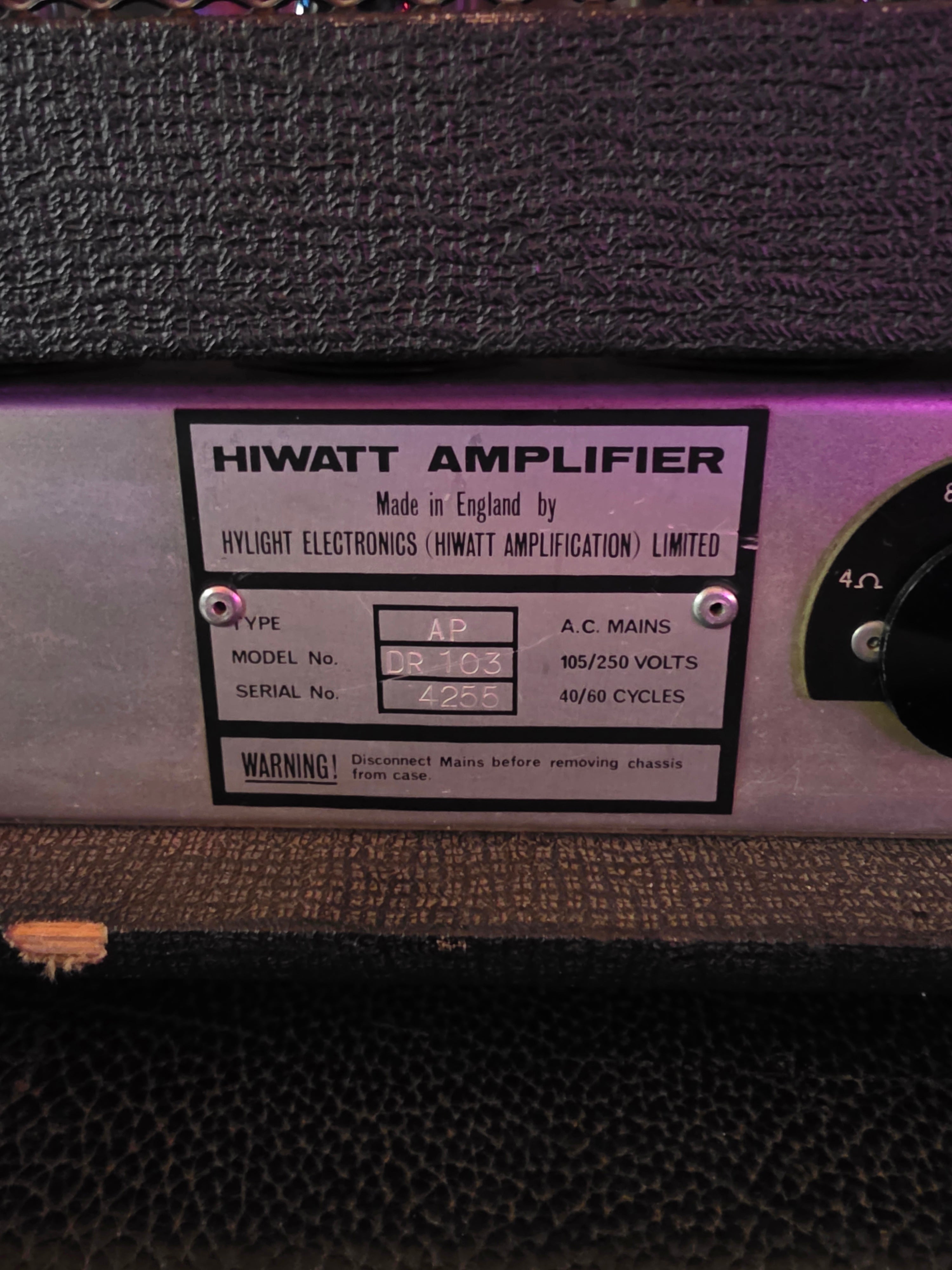 Hiwatt DR103 1973