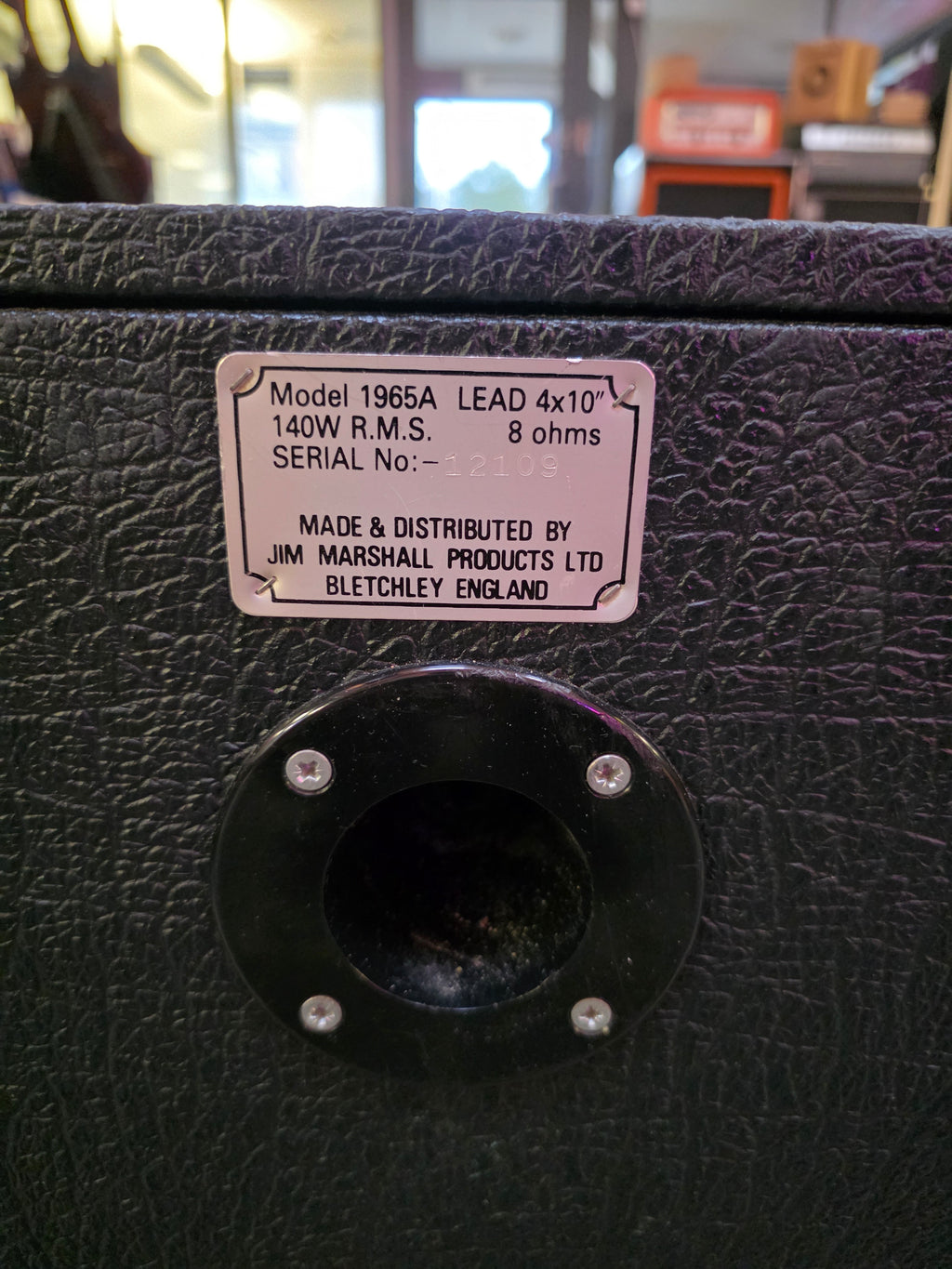 Marshall 1965A Lead 4x10" 8 ohmios años 1980