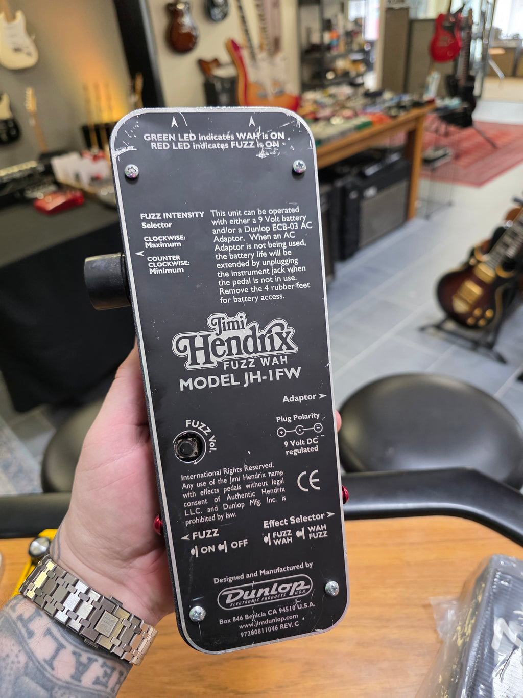Dunlop JH-1FW Fuzz Wah