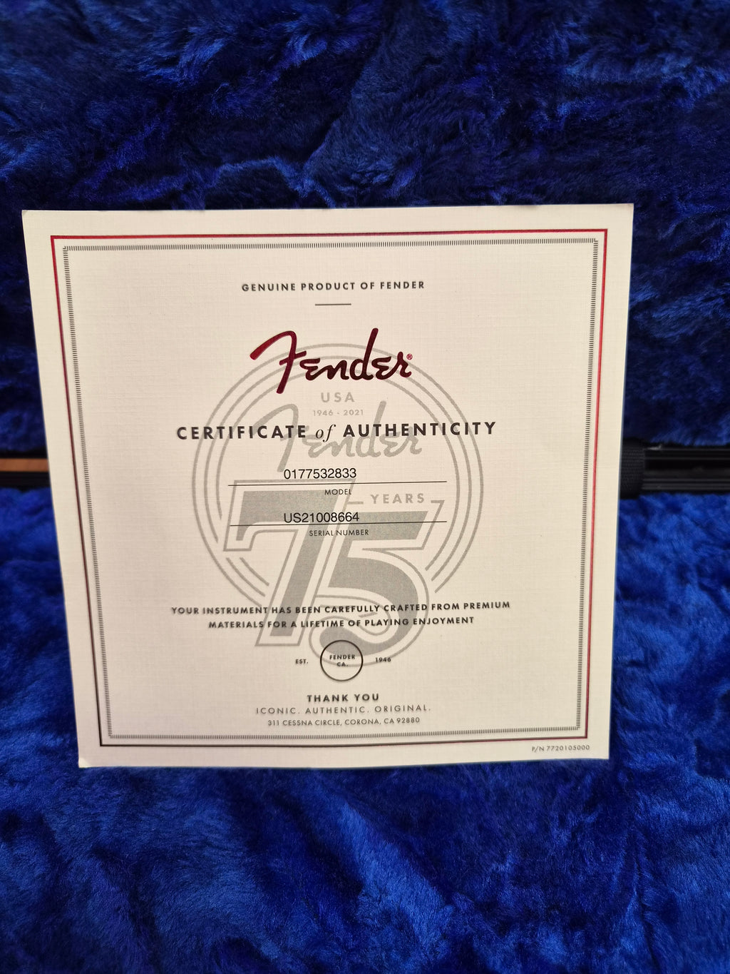 Fender 75th Anniversary Commemorative Telecaster 2021