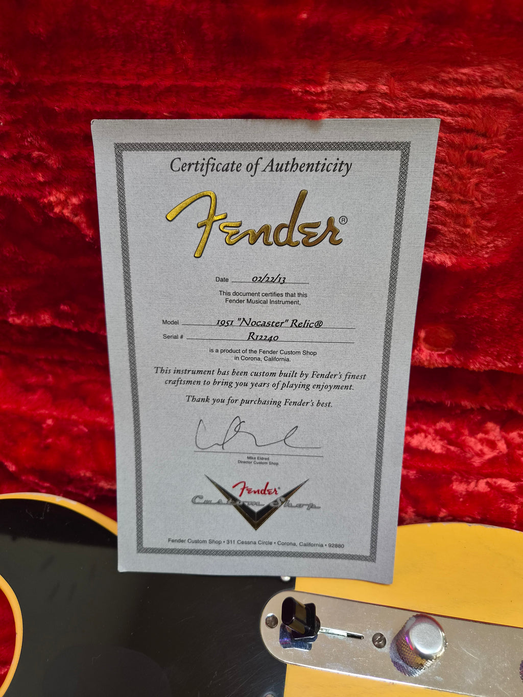 Fender Custom Shop '51 Reissue Nocaster Relic 2013