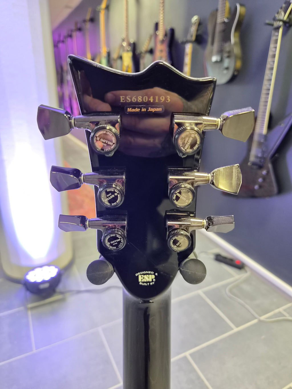 ESP E-II Eclipse Full Thickness Black Natural Burst