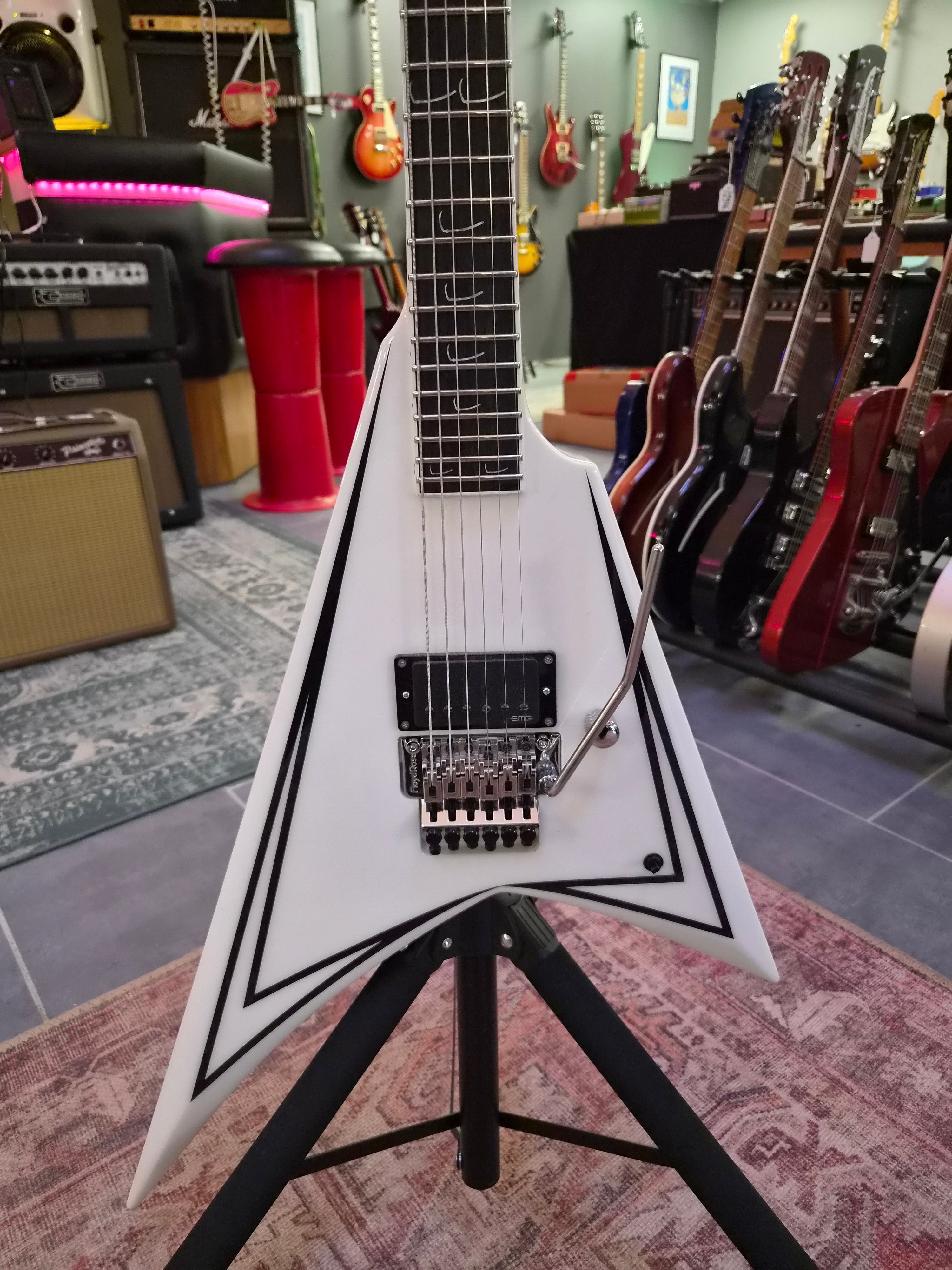 ESP Edwards E-Scythe Alexi Laiho White